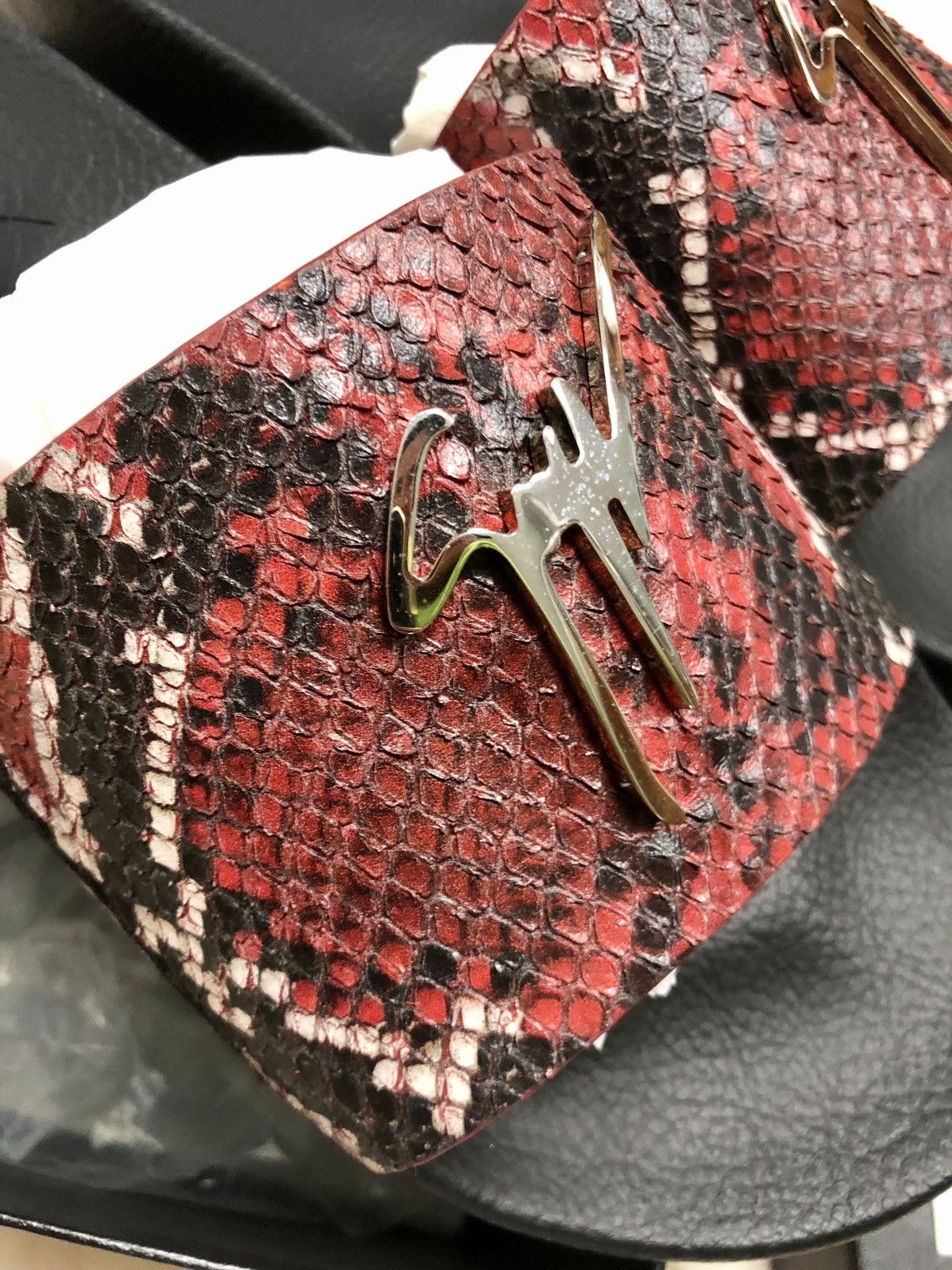 Giuseppe Zanotti Snakeskin - Embossed Leather Slides Sandal Size US 8 / EU 41 - 9 Thumbnail