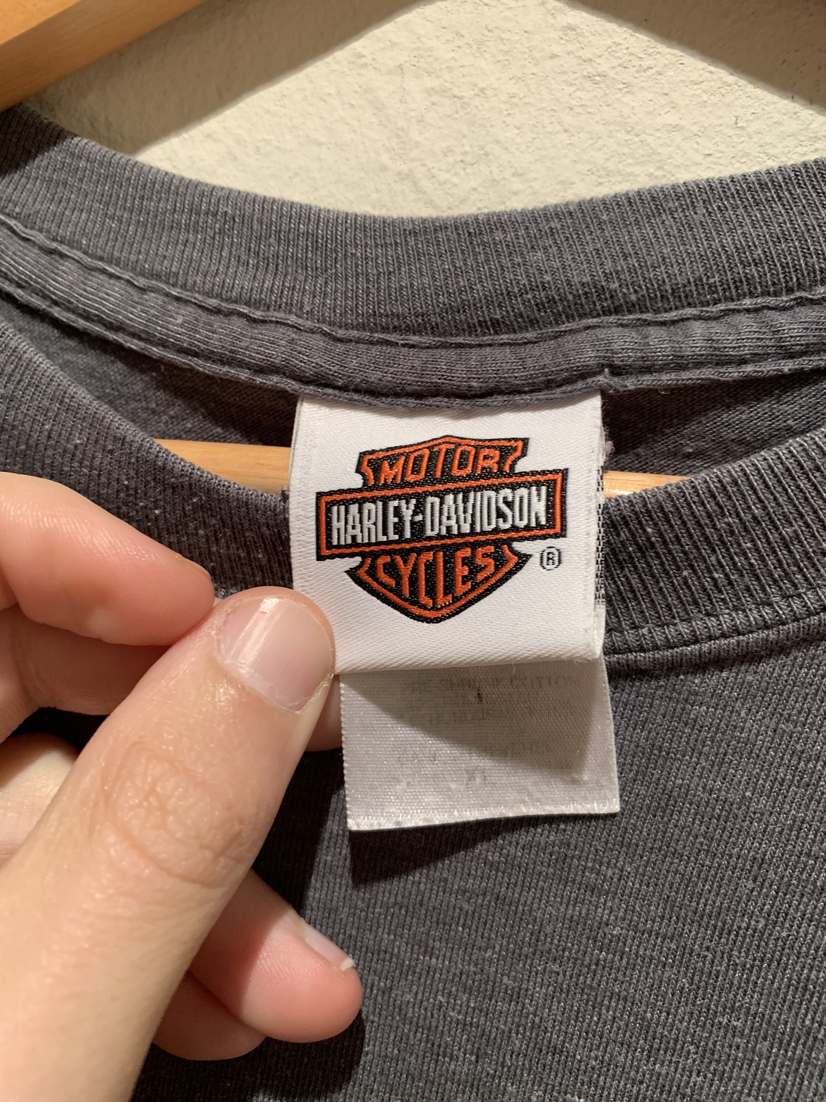 Harley Davidson *RARE* Vintage Harley Davidson Boise Idaho Pocket T-Shirt Size US XL / EU 56 / 4 - 5 Thumbnail