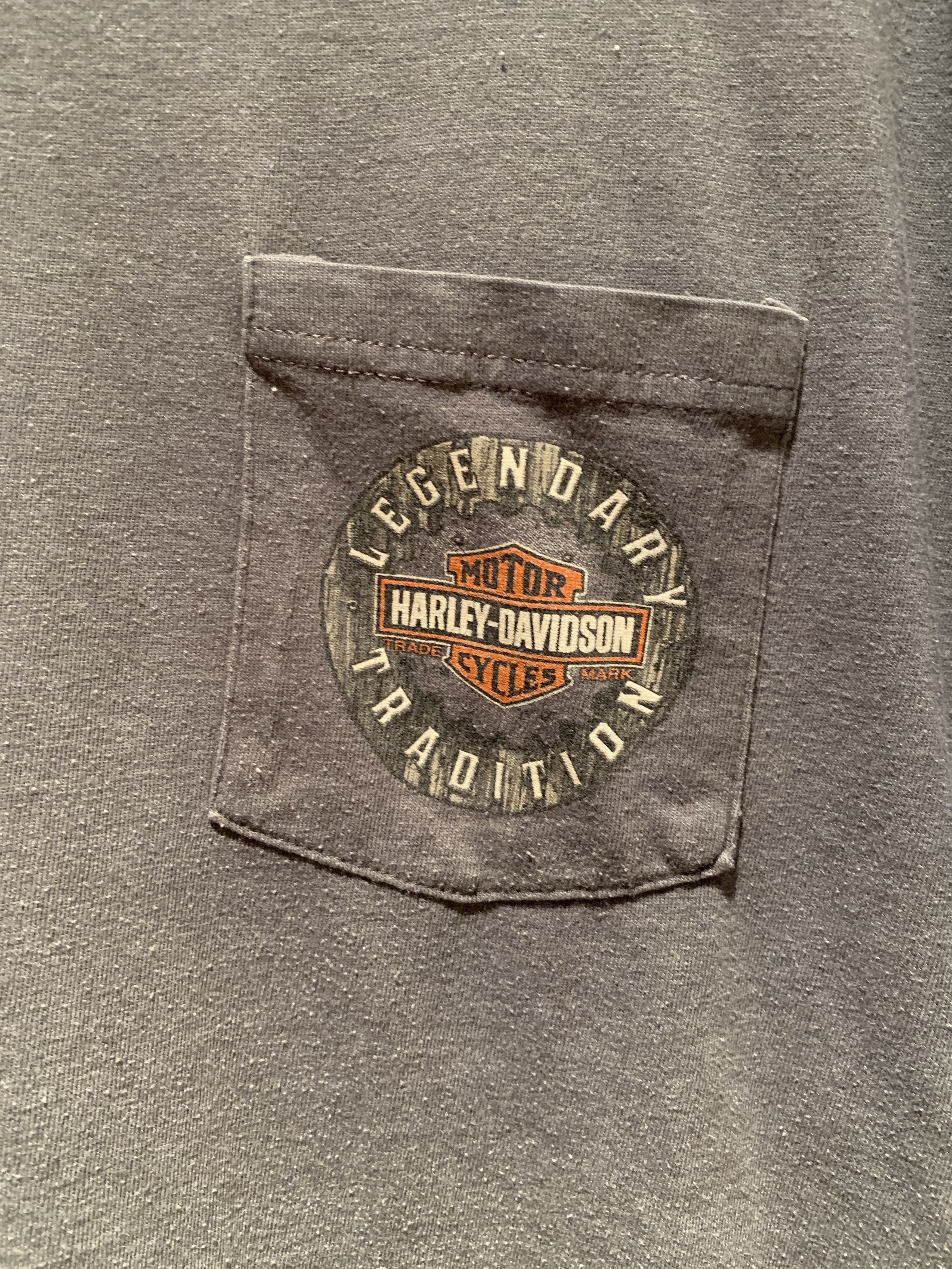 Harley Davidson *RARE* Vintage Harley Davidson Boise Idaho Pocket T-Shirt Size US XL / EU 56 / 4 - 4 Thumbnail