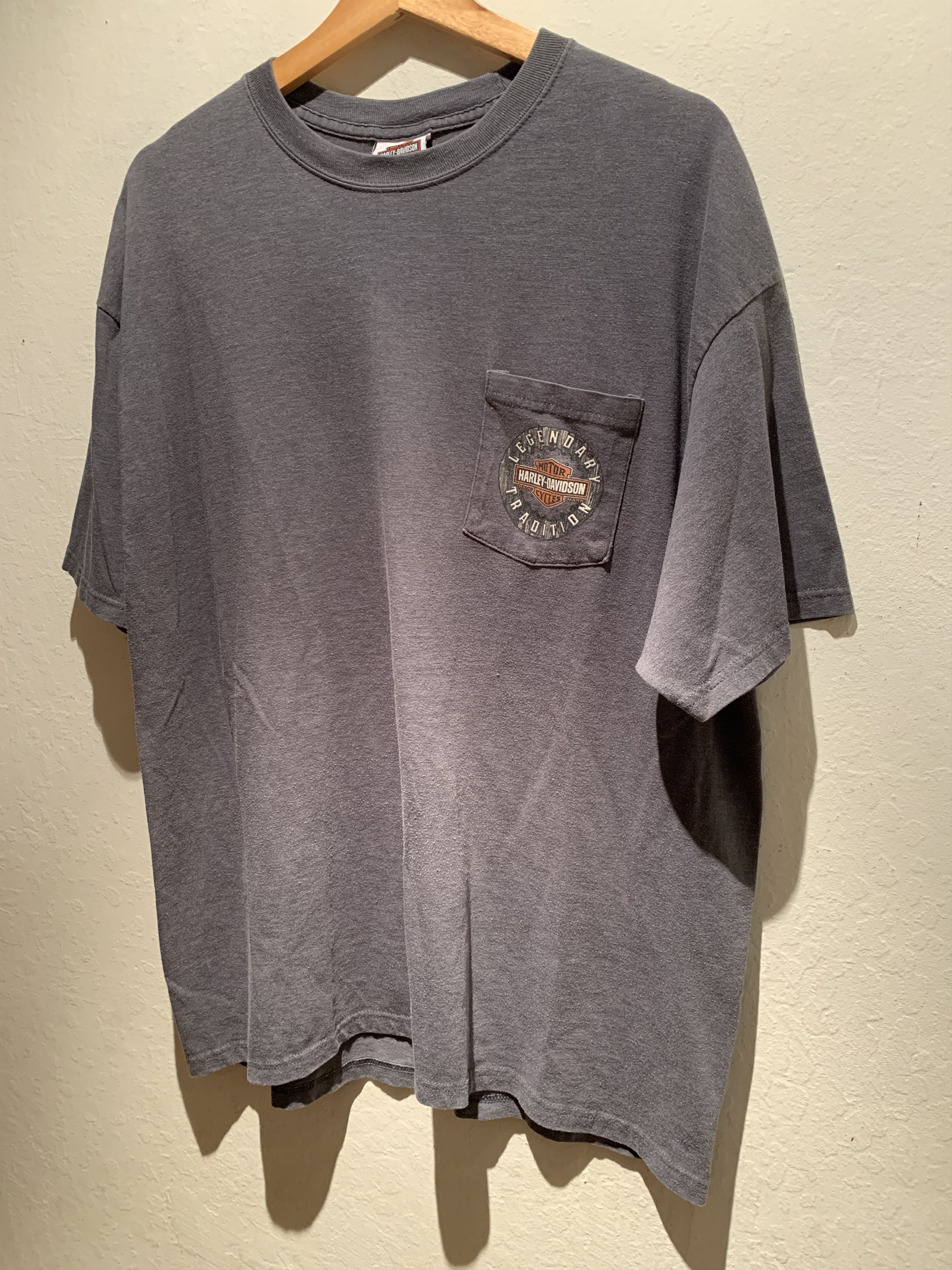Harley Davidson *RARE* Vintage Harley Davidson Boise Idaho Pocket T-Shirt Size US XL / EU 56 / 4 - 1 Thumbnail