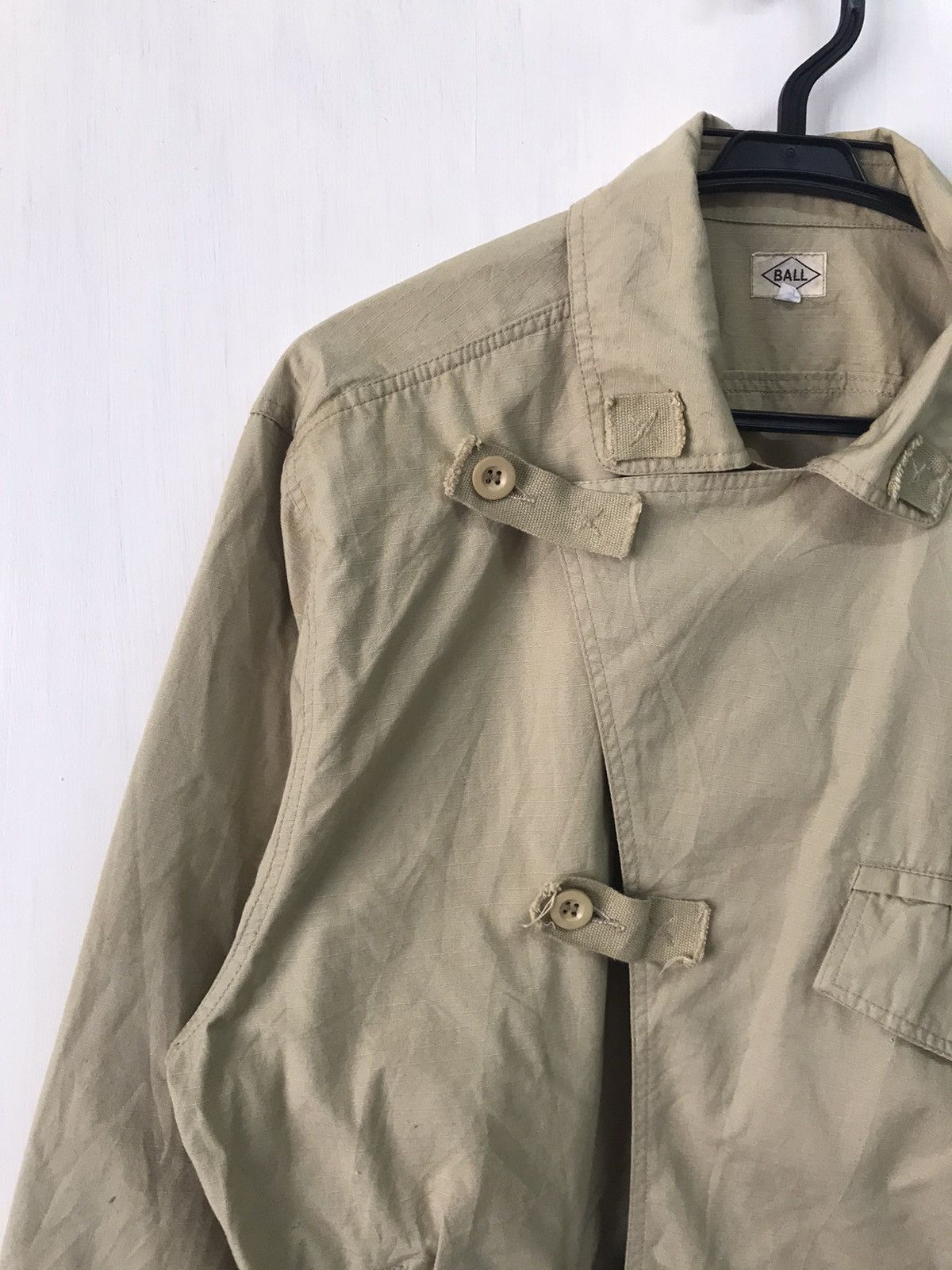 Japanese Brand 💥Steals Asymmetrical BALL Side Button Jacket Military Style Size US S / EU 44-46 / 1 - 6 Thumbnail