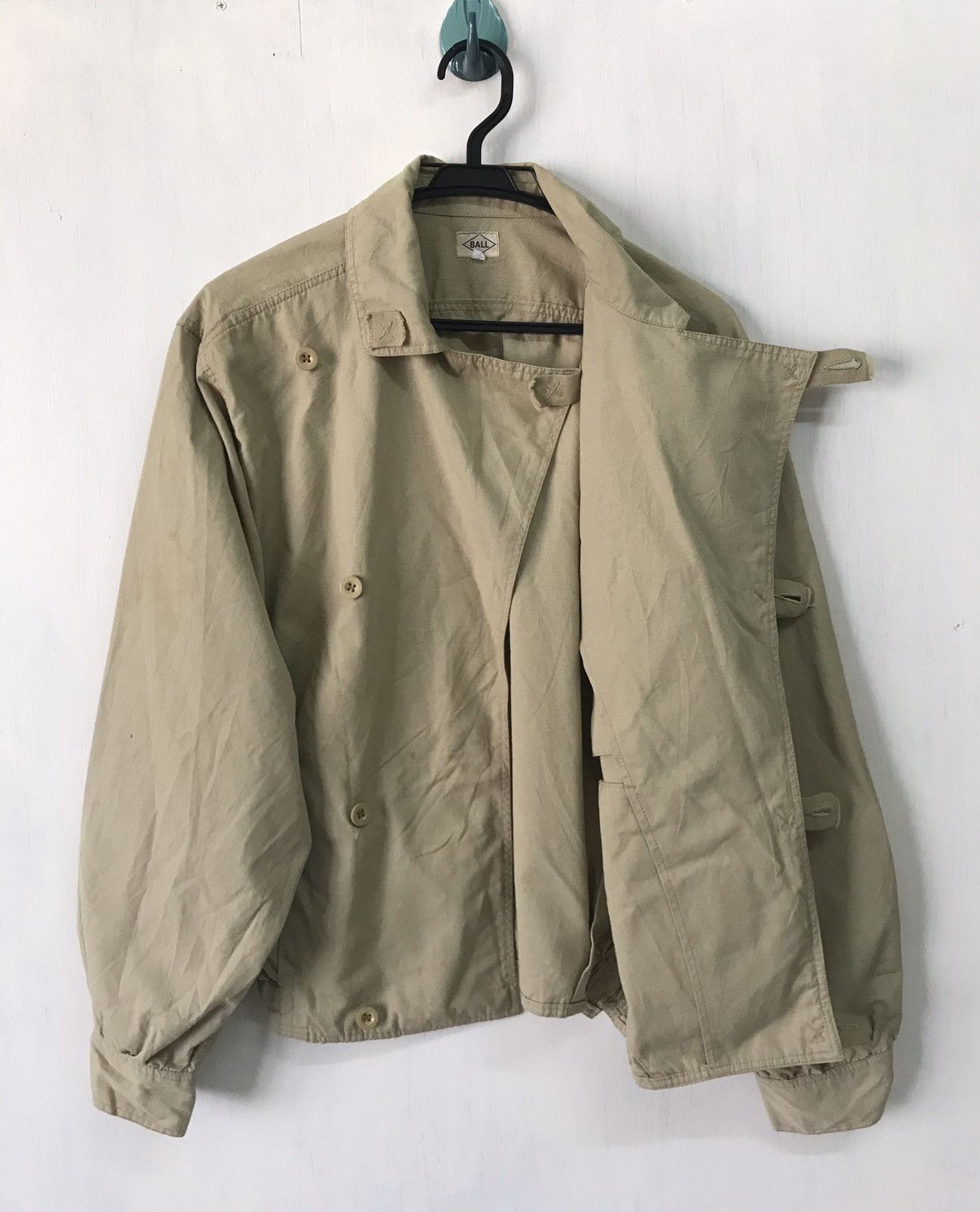 Japanese Brand 💥Steals Asymmetrical BALL Side Button Jacket Military Style Size US S / EU 44-46 / 1 - 16 Thumbnail