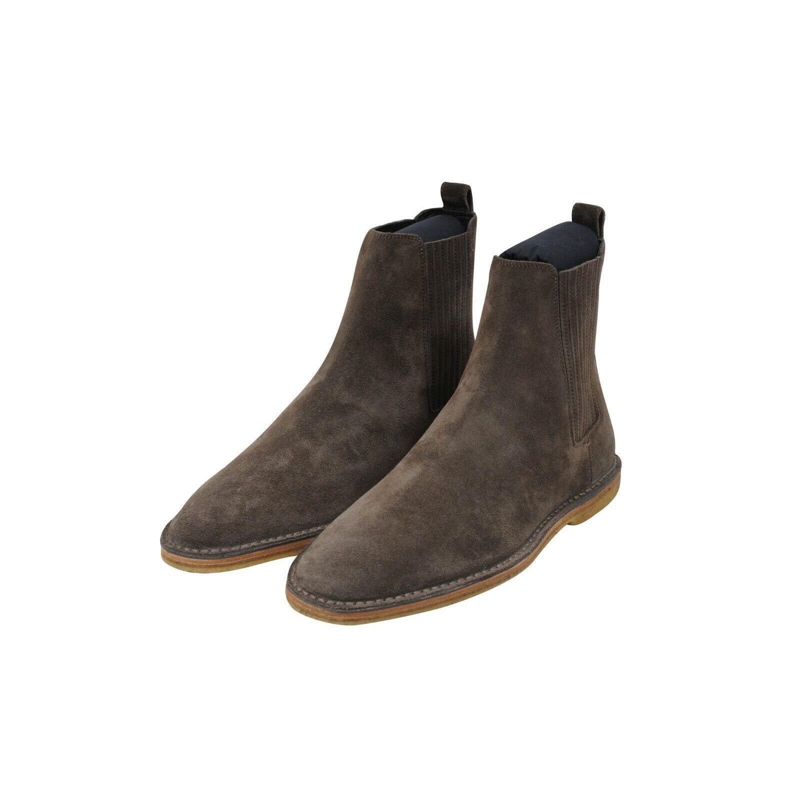 Saint Laurent Paris Brown Suede Nino Crepe Sole Chelsea Boots Size US 6 / EU 39 - 3 Thumbnail