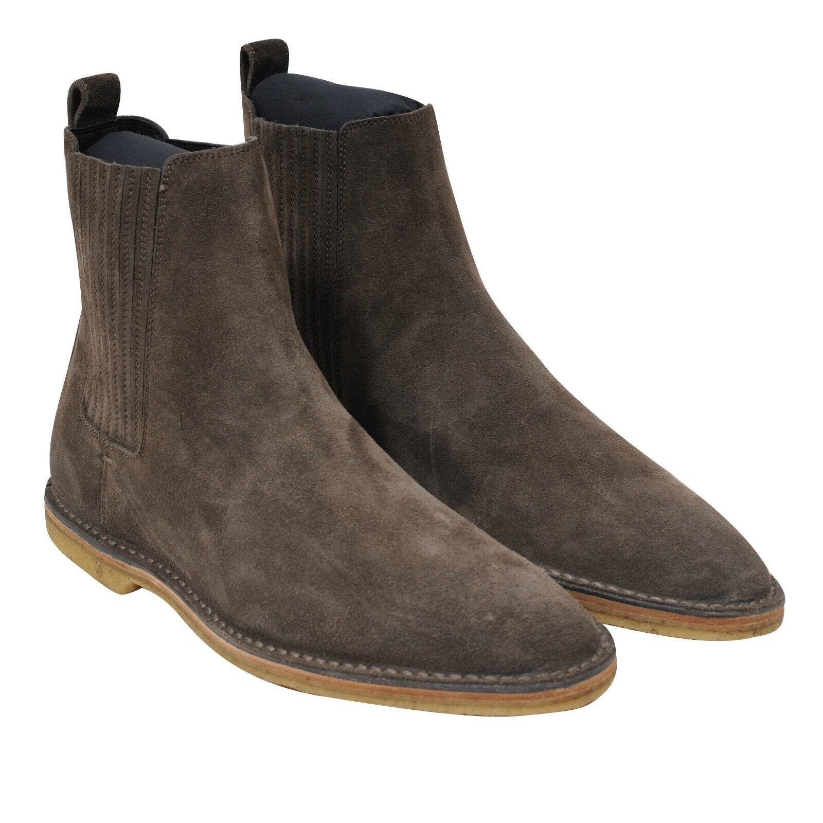 Saint Laurent Paris Brown Suede Nino Crepe Sole Chelsea Boots Size US 6 / EU 39 - 8 Thumbnail