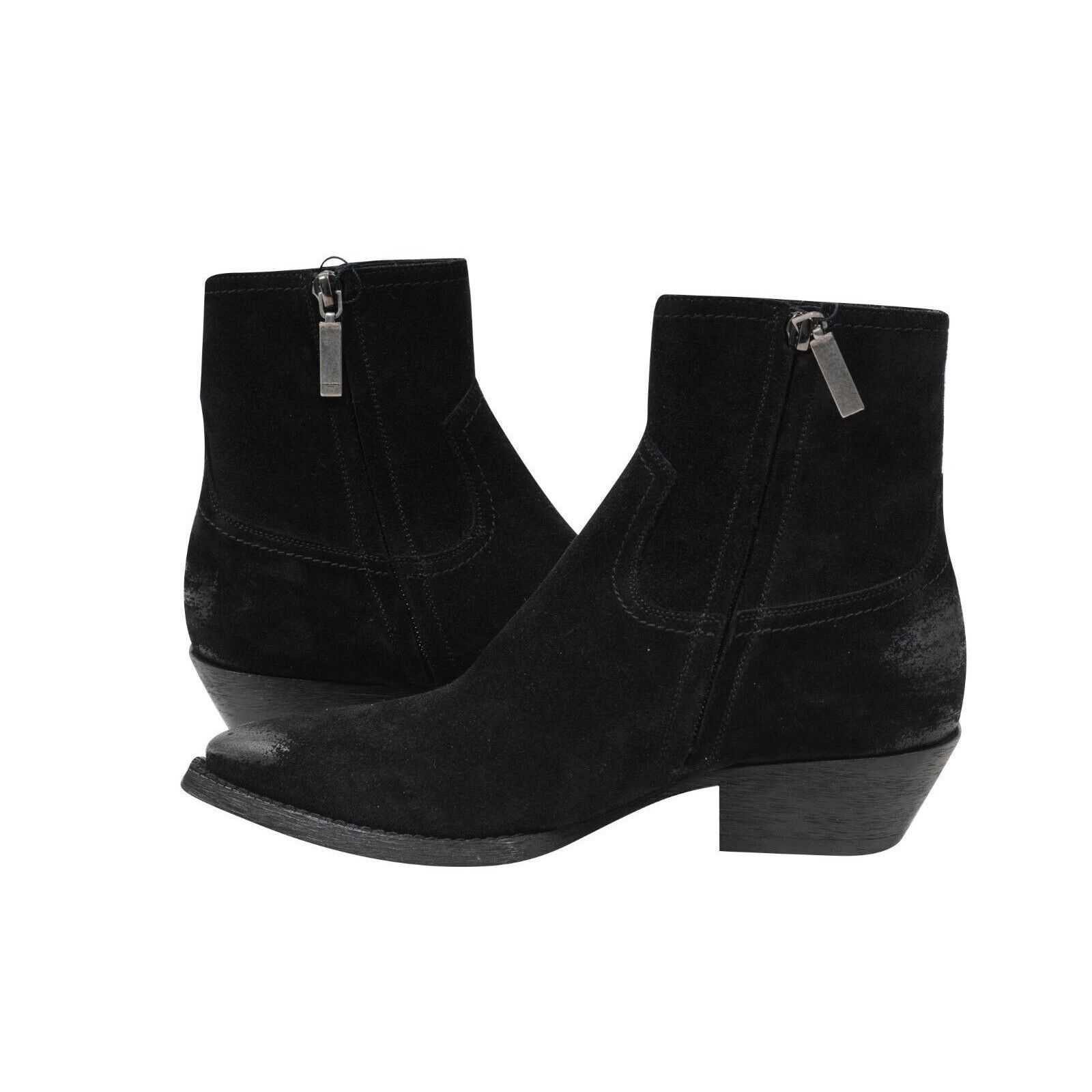 Saint Laurent Paris Lukas Western Suede Fringe Boots Size US 5.5 / IT 35.5 - 6 Thumbnail