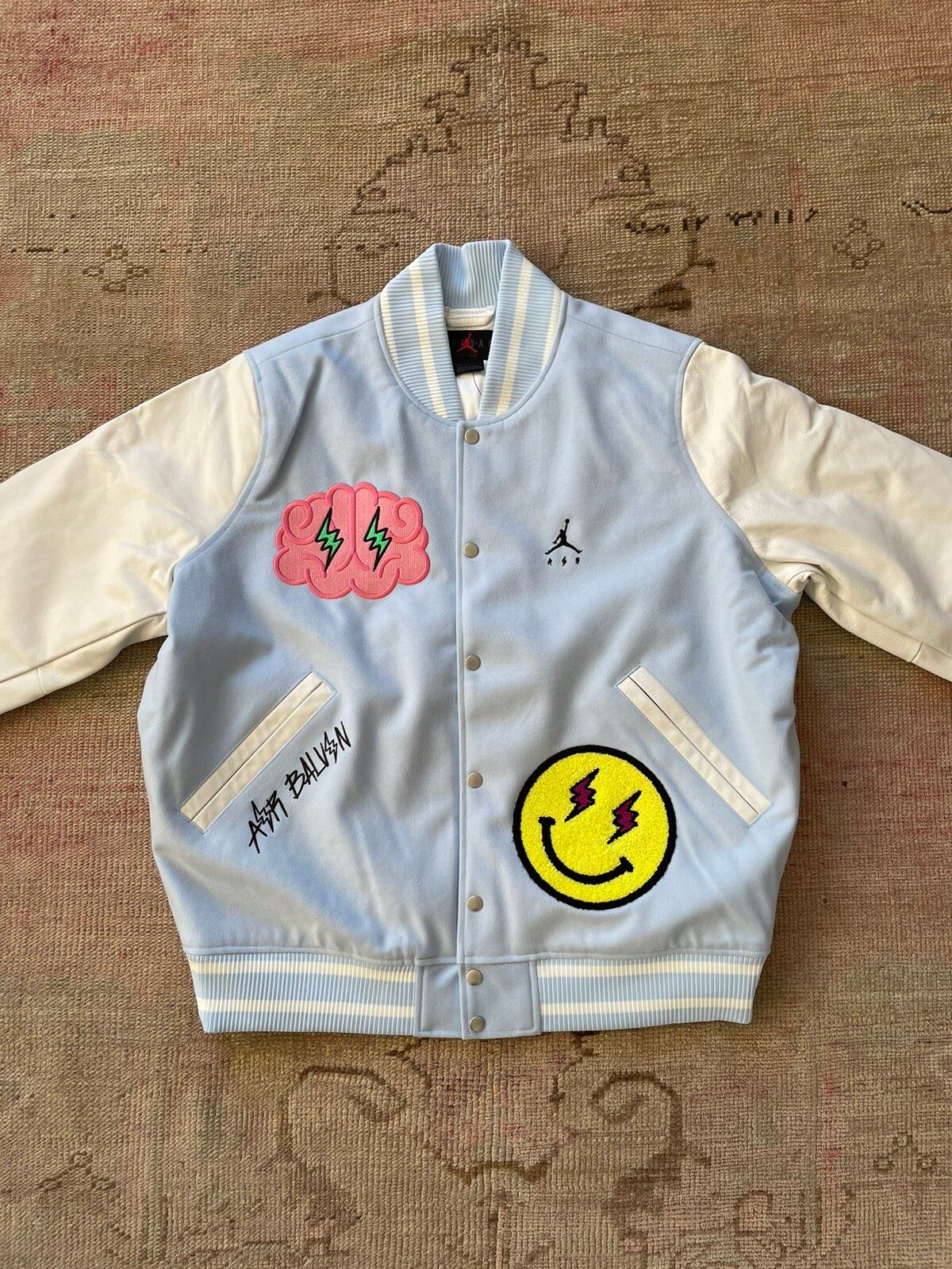 Nike Jordan x J Balvin Varsity Jacket | Grailed