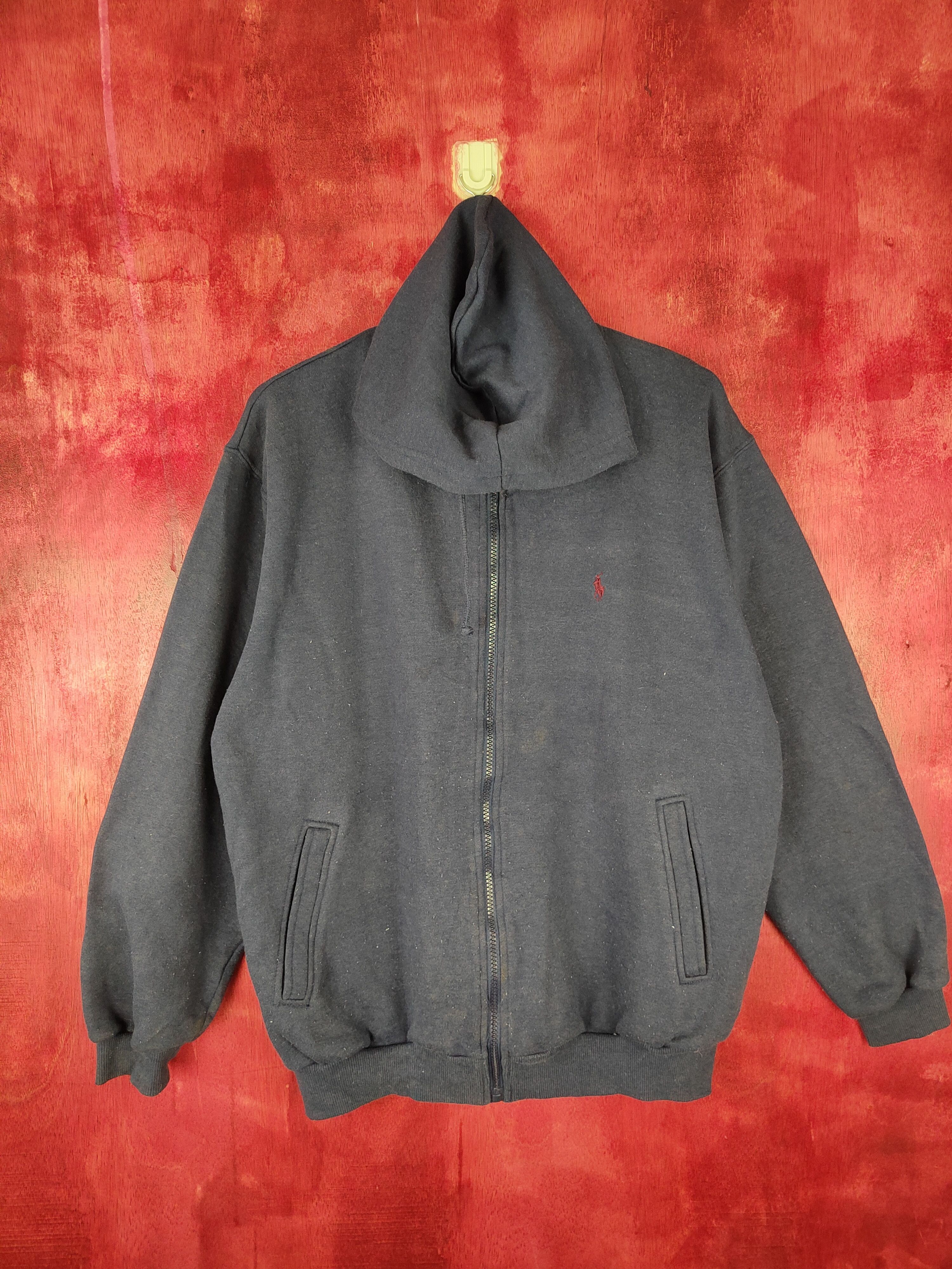 image of Polo Ralph Lauren Polo Ground Sports Dark Blue Hoodie Sweater 4844, Men's (Size Large)