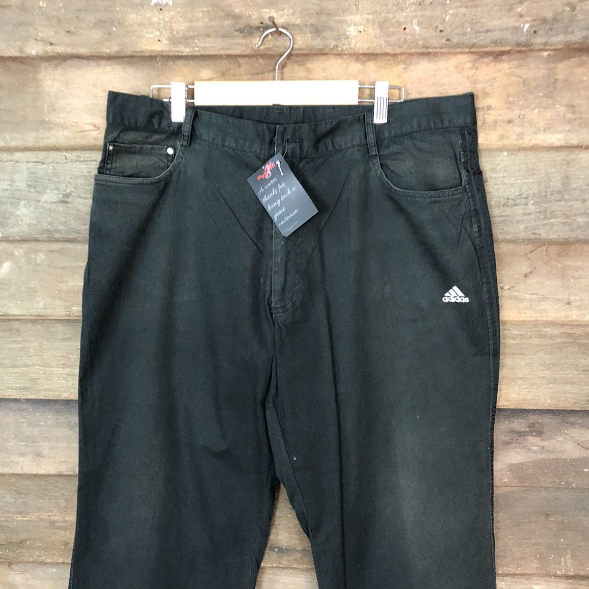 Adidas × Vintage Adidas Black Pants #4642 Size US 36 / EU 52 - 2 Thumbnail