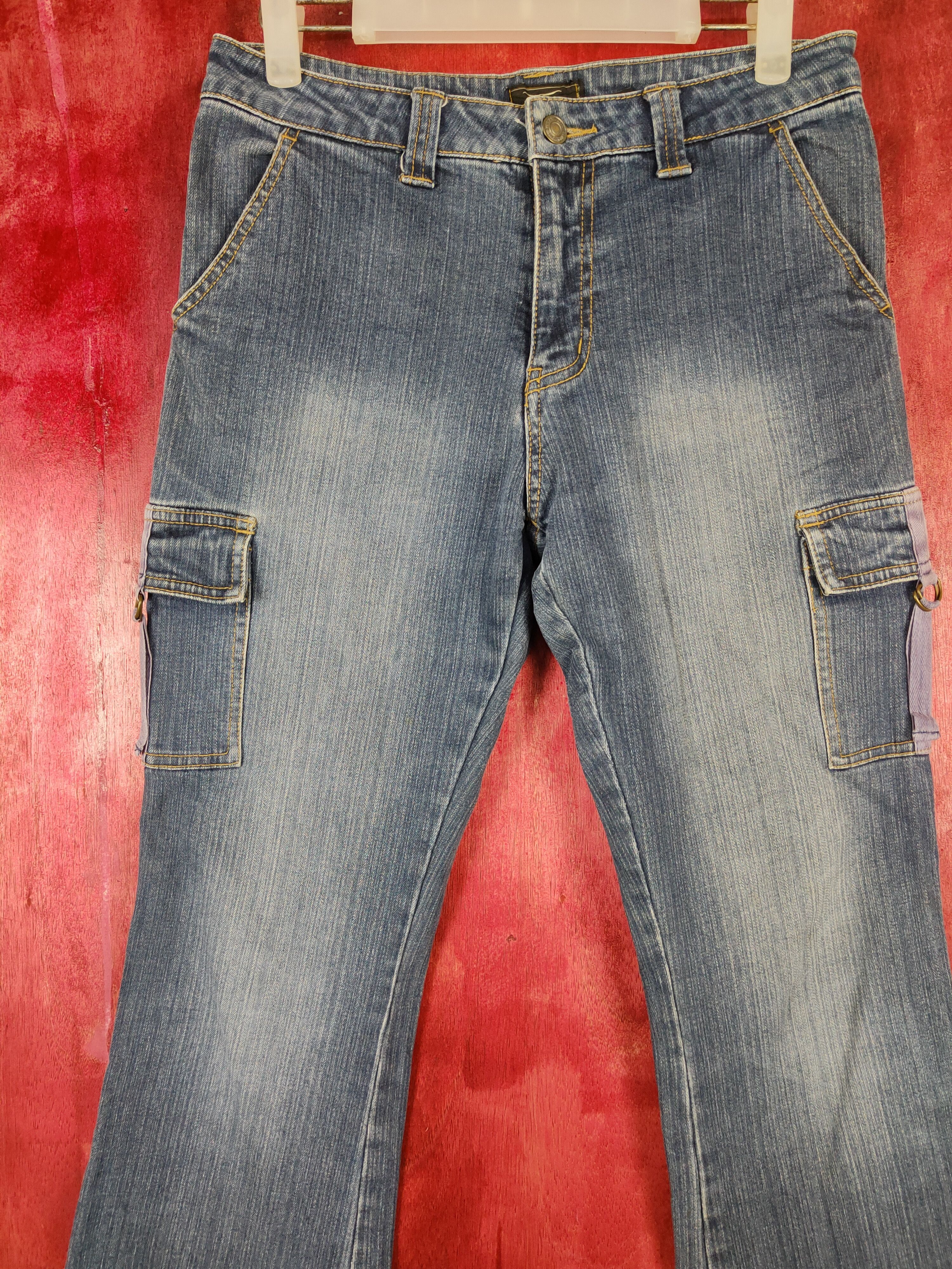 Japanese Brand Back Rush Blue multi pocket tactical pant #4689 Size 28" / US 6 / IT 42 - 2 Thumbnail