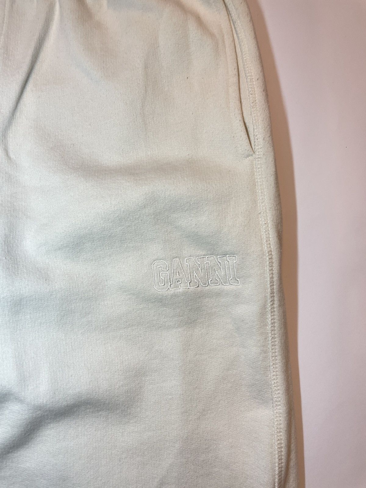 Ganni Ganni Software logo cotton-blend sweatpants Size 27" / US 4 / IT 40 - 5 Thumbnail