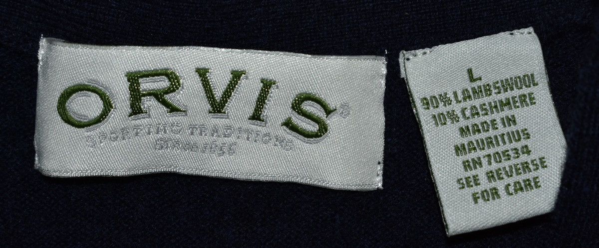 Orvis Vintage Orvis Wool/Cashmere Vest (L) Size US L / EU 52-54 / 3 - 4 Thumbnail