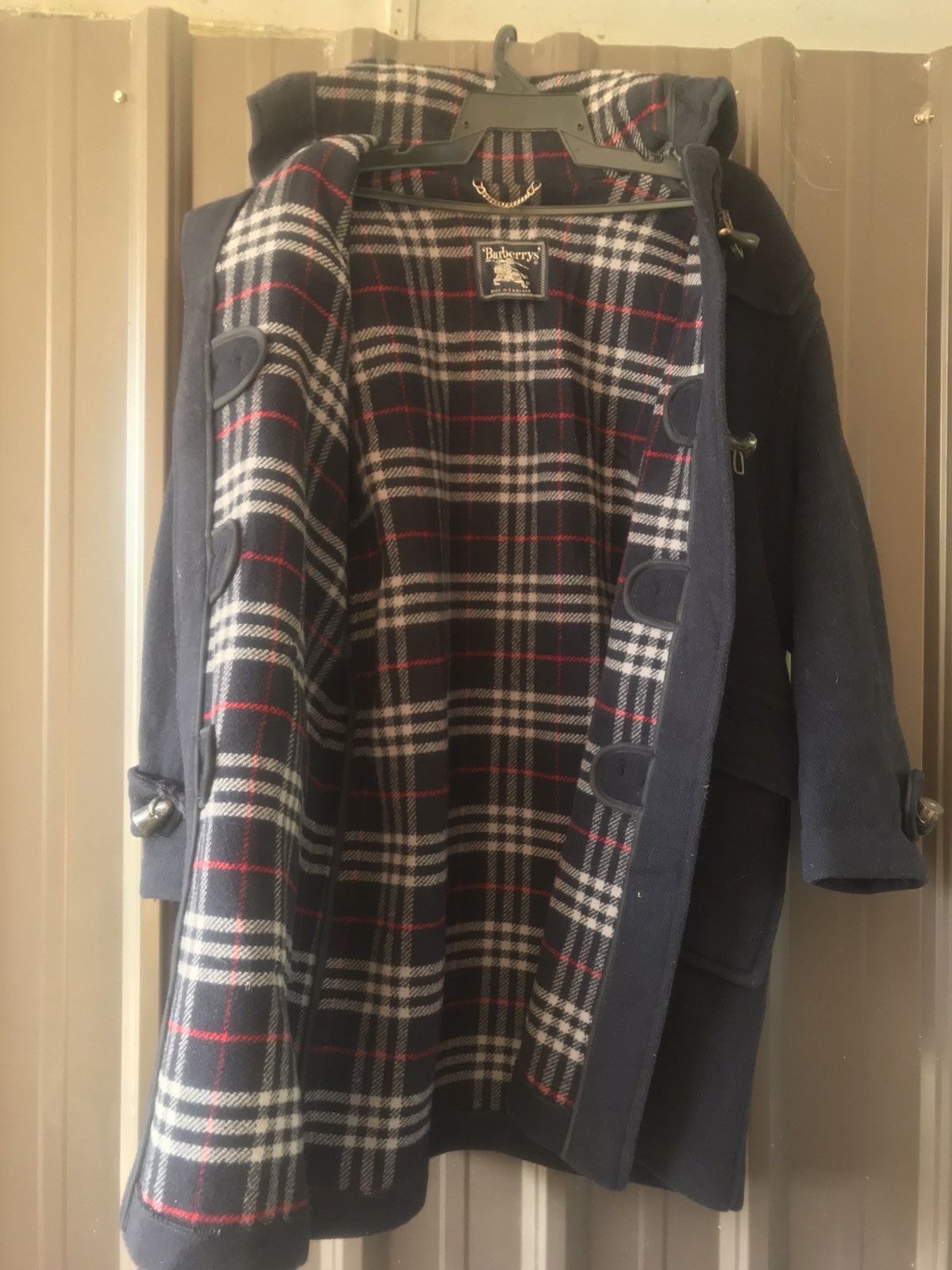 Vintage Burberry Duffle Coat Wool Novachek