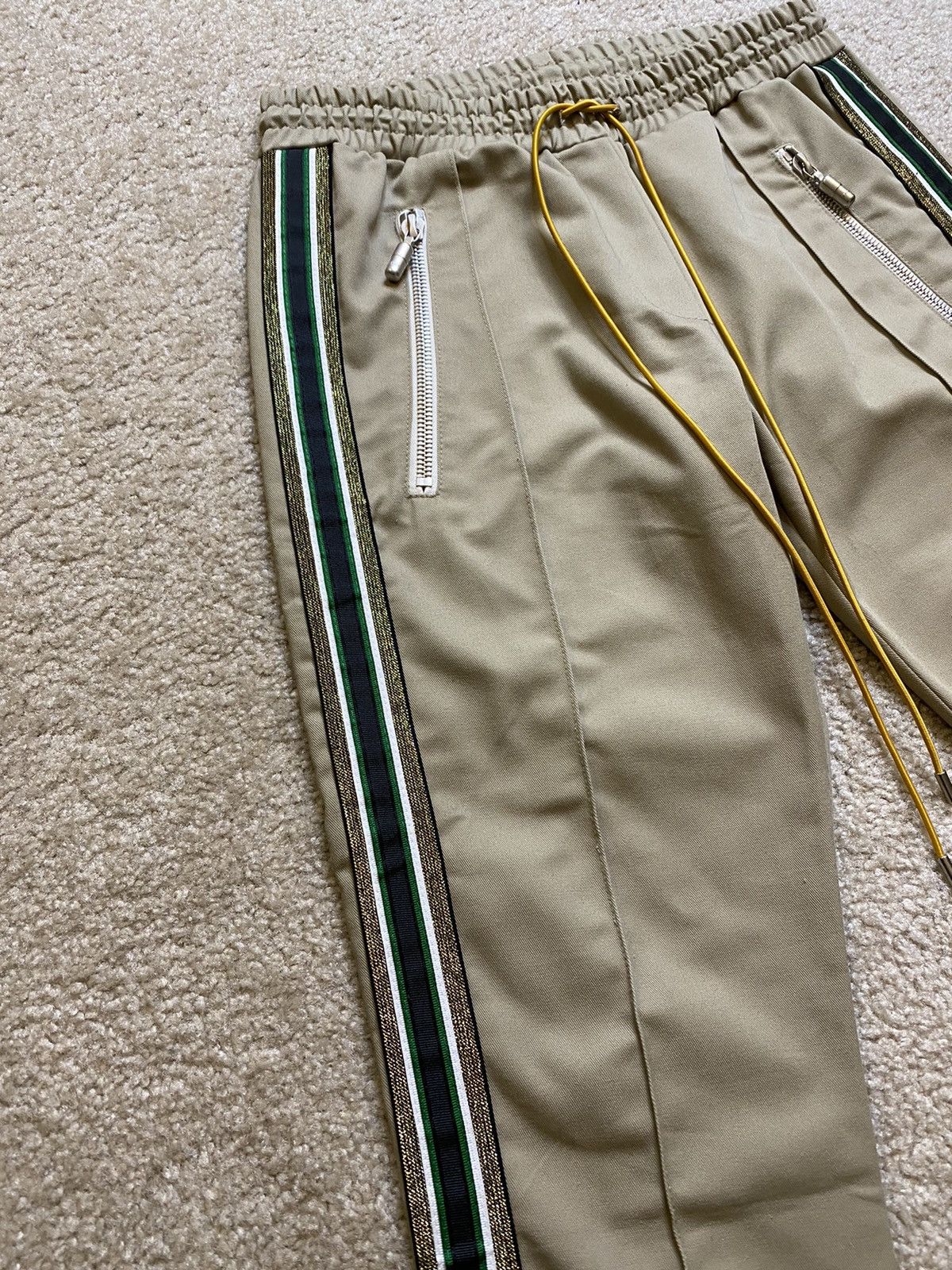 Designer × Rhude 💫Rhude💫Khaki Traxedo Cropped Pants Size Medium Size US 32 / EU 48 - 9 Thumbnail