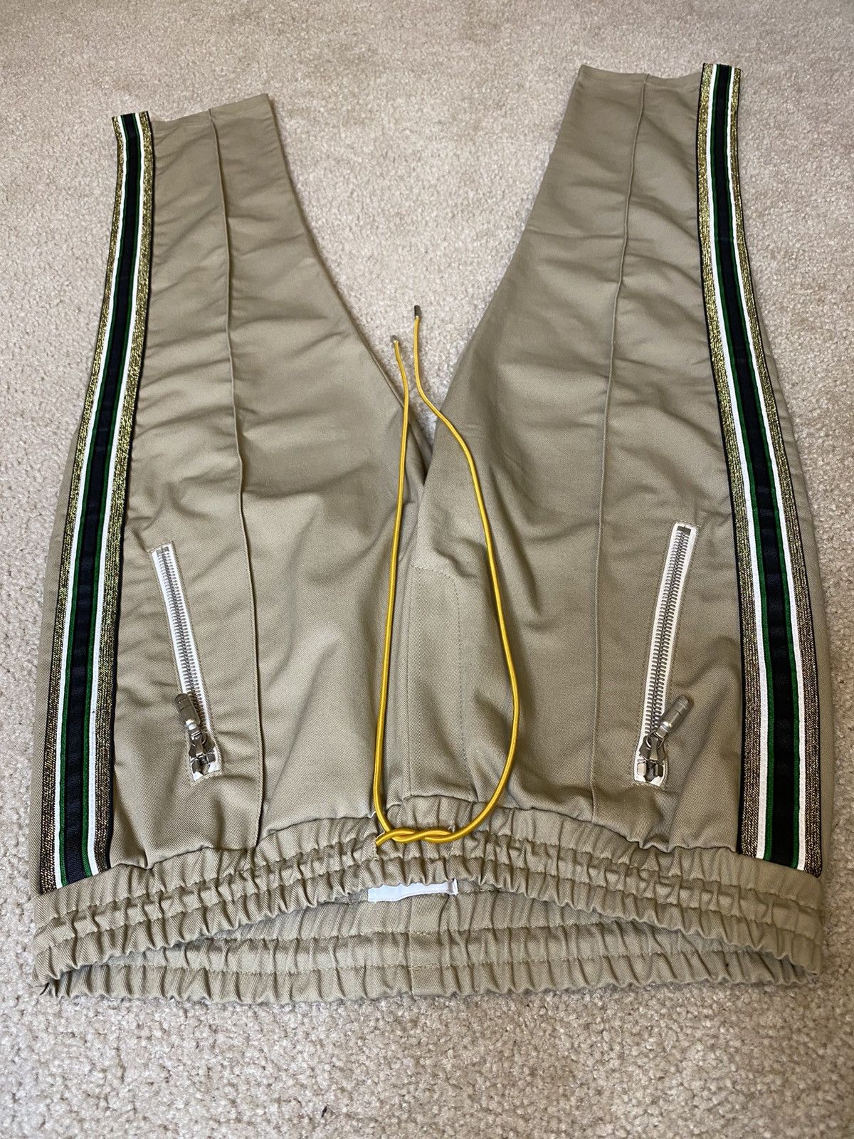 Designer × Rhude 💫Rhude💫Khaki Traxedo Cropped Pants Size Medium Size US 32 / EU 48 - 14 Thumbnail