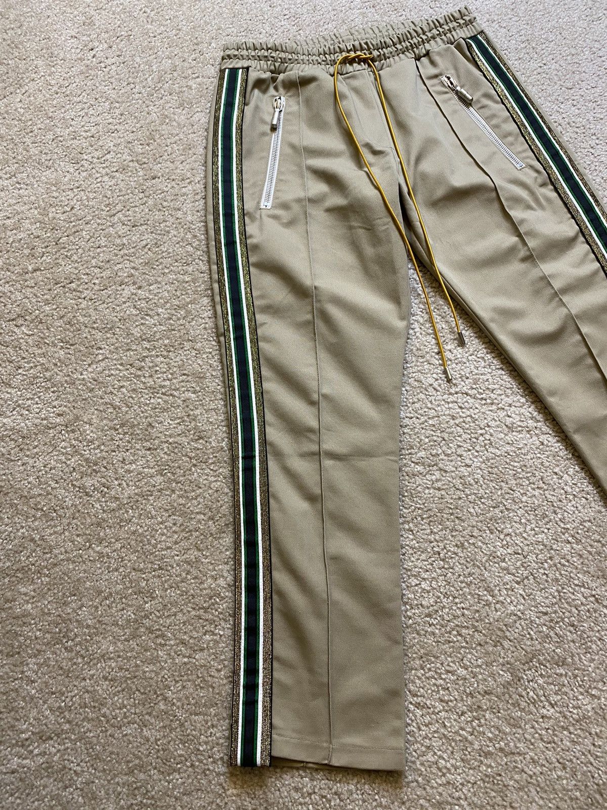 Designer × Rhude 💫Rhude💫Khaki Traxedo Cropped Pants Size Medium Size US 32 / EU 48 - 4 Thumbnail