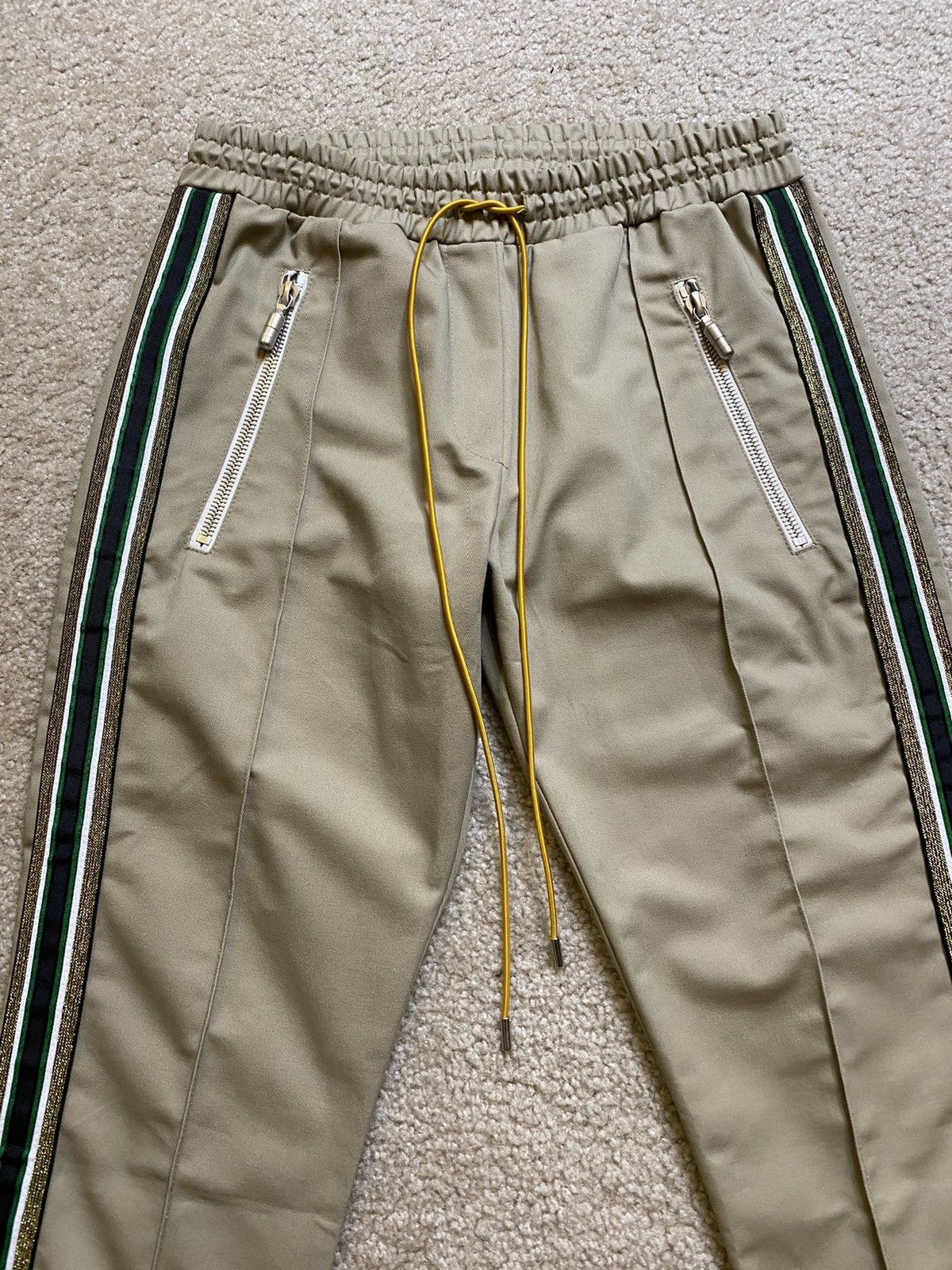 Designer × Rhude 💫Rhude💫Khaki Traxedo Cropped Pants Size Medium Size US 32 / EU 48 - 6 Thumbnail