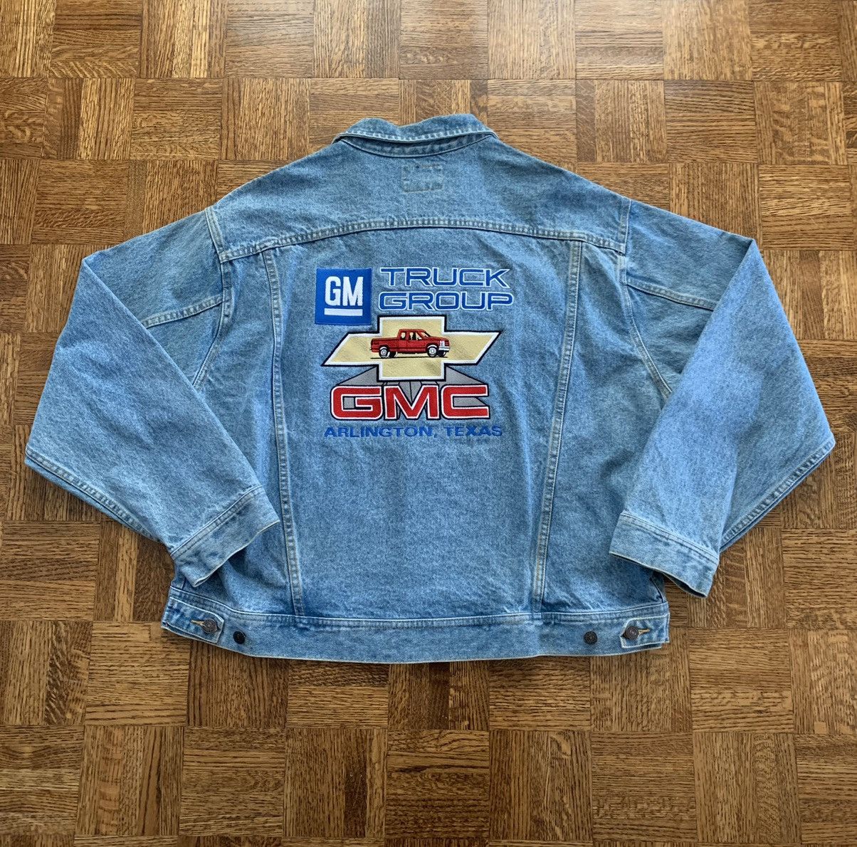 Vintage Vintage GMC Truck Group Lee Cropped Denim Jacket | Grailed