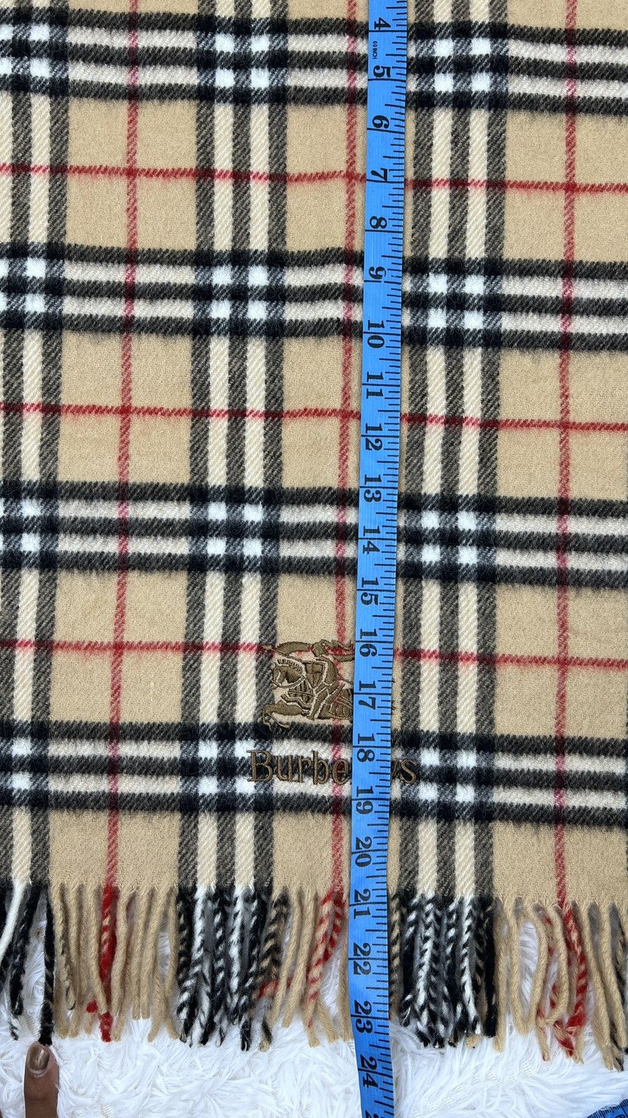 Burberry Burberrys Novacheck Beige Big Scarf Muffler Size ONE SIZE - 5 Thumbnail