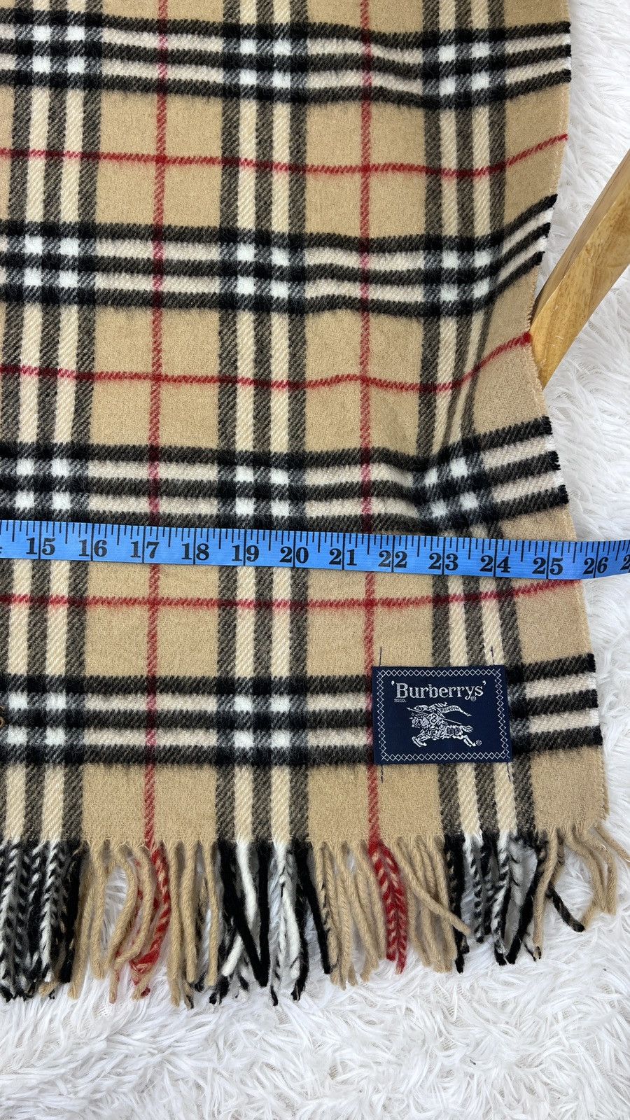 Burberry Burberrys Novacheck Beige Big Scarf Muffler Size ONE SIZE - 4 Thumbnail