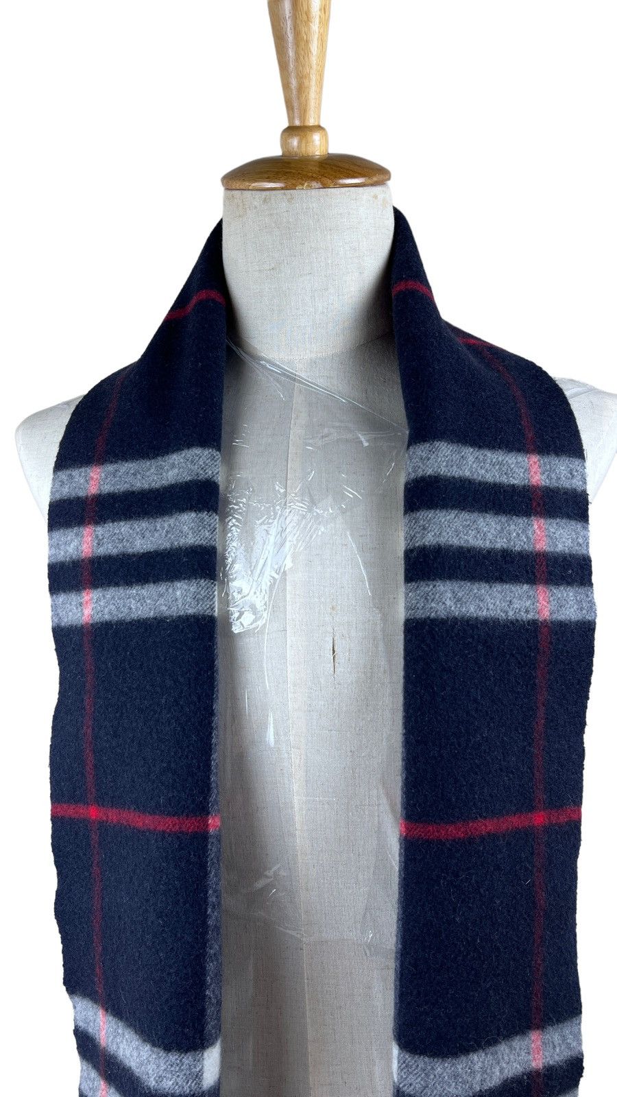 Burberry Burberry London Blue Novacheck Scarf Muffler 90% Merino Wool Size ONE SIZE - 3 Thumbnail