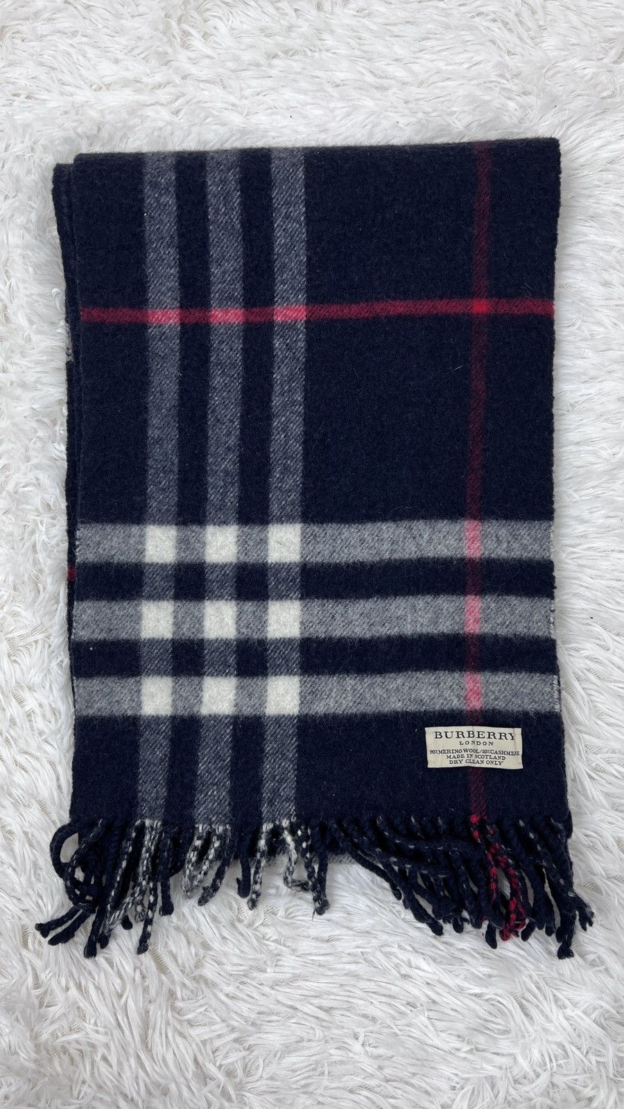 Burberry Burberry London Blue Novacheck Scarf Muffler 90% Merino Wool Size ONE SIZE - 5 Thumbnail