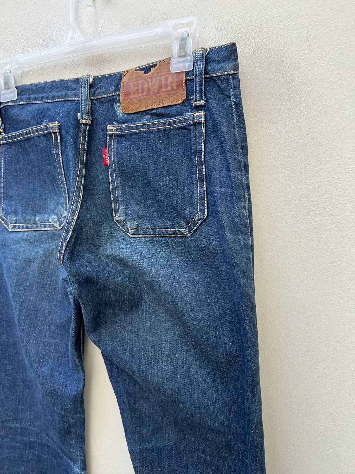 Edwin Super Flare Vintage 80s Edwin Japan Fade Blue Denim Jeans Size US 29 - 18 Thumbnail
