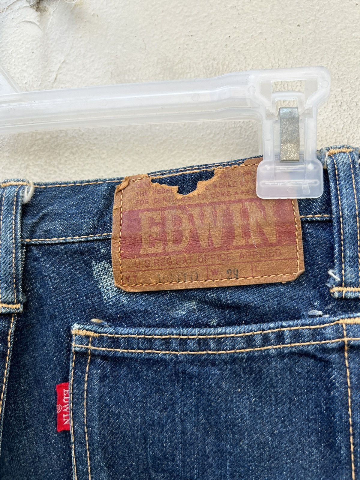 Edwin Super Flare Vintage 80s Edwin Japan Fade Blue Denim Jeans Size US 29 - 19 Thumbnail