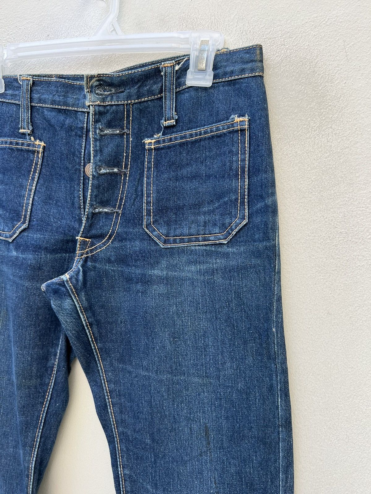 Edwin Super Flare Vintage 80s Edwin Japan Fade Blue Denim Jeans Size US 29 - 11 Thumbnail