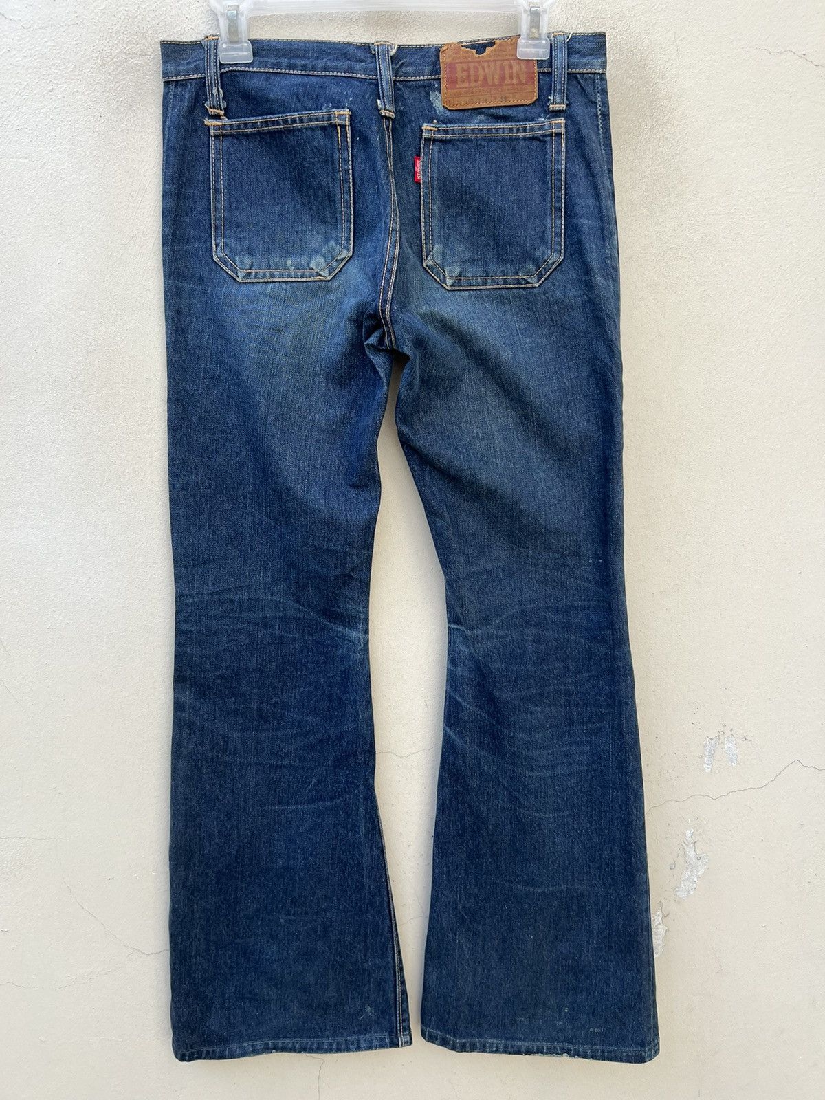 Edwin Super Flare Vintage 80s Edwin Japan Fade Blue Denim Jeans Size US 29 - 15 Thumbnail
