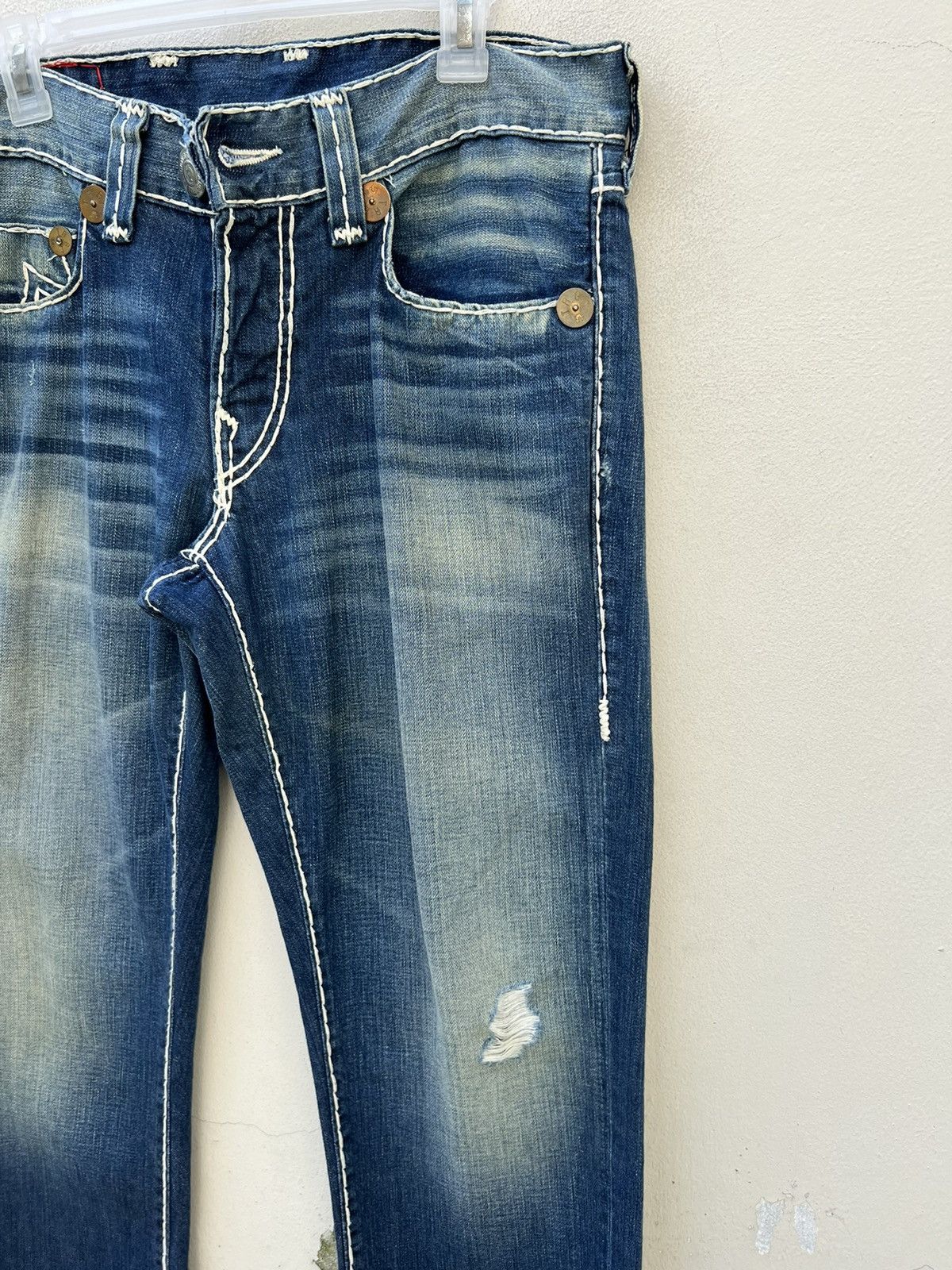 True Religion Vintage 2000s True Religion Geno Super T Denim Regular Jeans Size US 33 - 11 Thumbnail