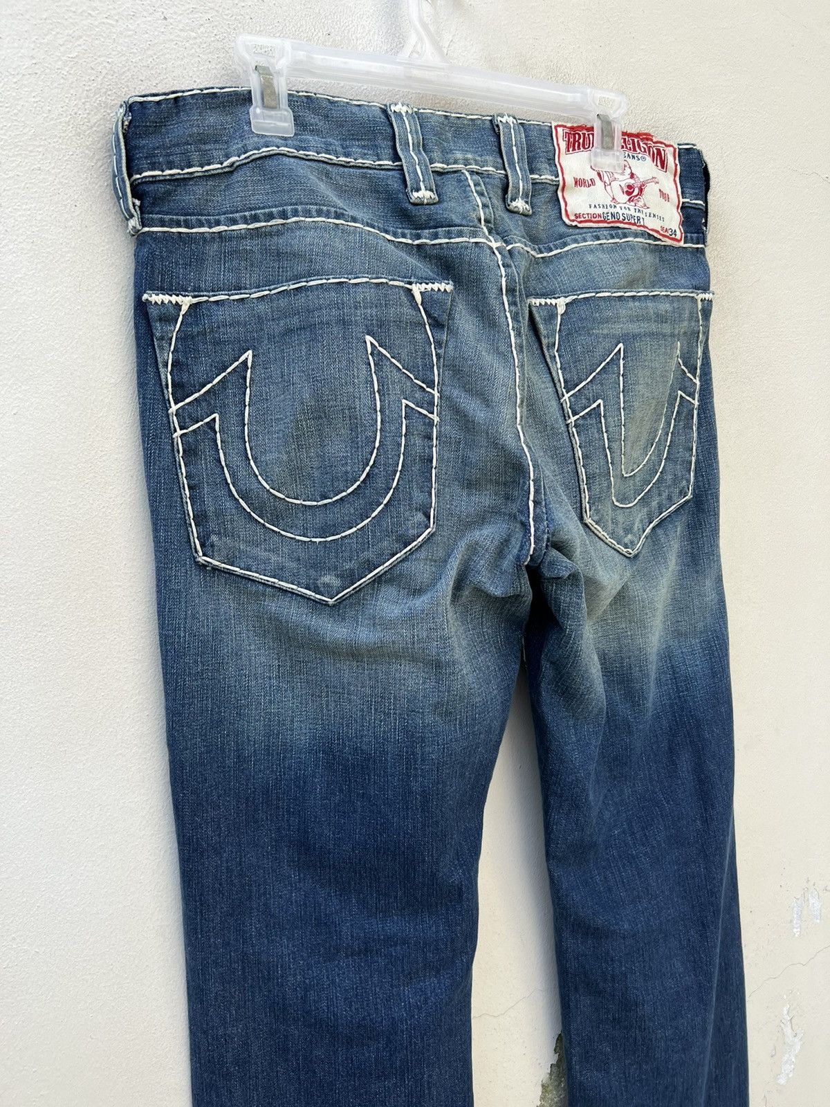 True Religion Vintage 2000s True Religion Geno Super T Denim Regular Jeans Size US 33 - 16 Thumbnail