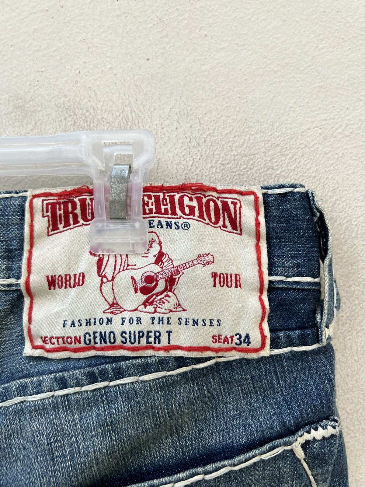 True Religion Vintage 2000s True Religion Geno Super T Denim Regular Jeans Size US 33 - 20 Thumbnail