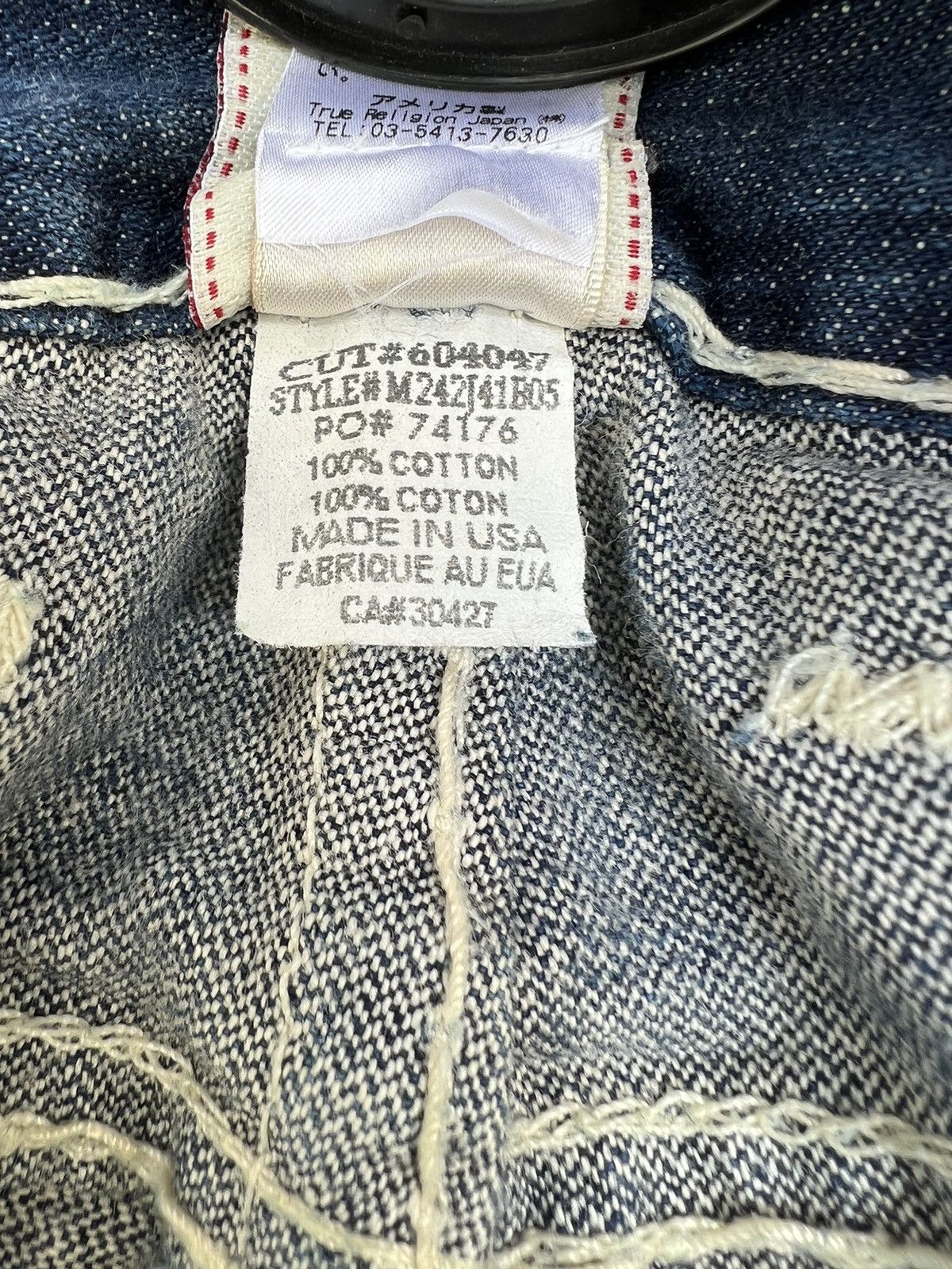 True Religion Vintage 2000s True Religion Geno Super T Denim Regular Jeans Size US 33 - 23 Thumbnail
