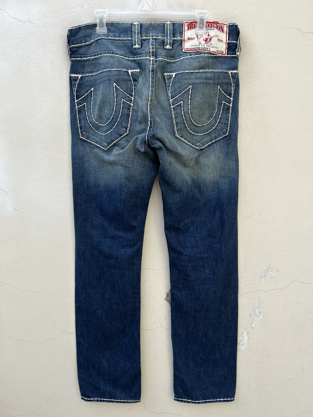 True Religion Vintage 2000s True Religion Geno Super T Denim Regular Jeans Size US 33 - 15 Thumbnail
