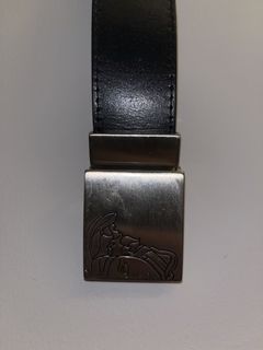new VERSACE La Medusa ruthenium silver buckle black leather belt 115cm  44-48