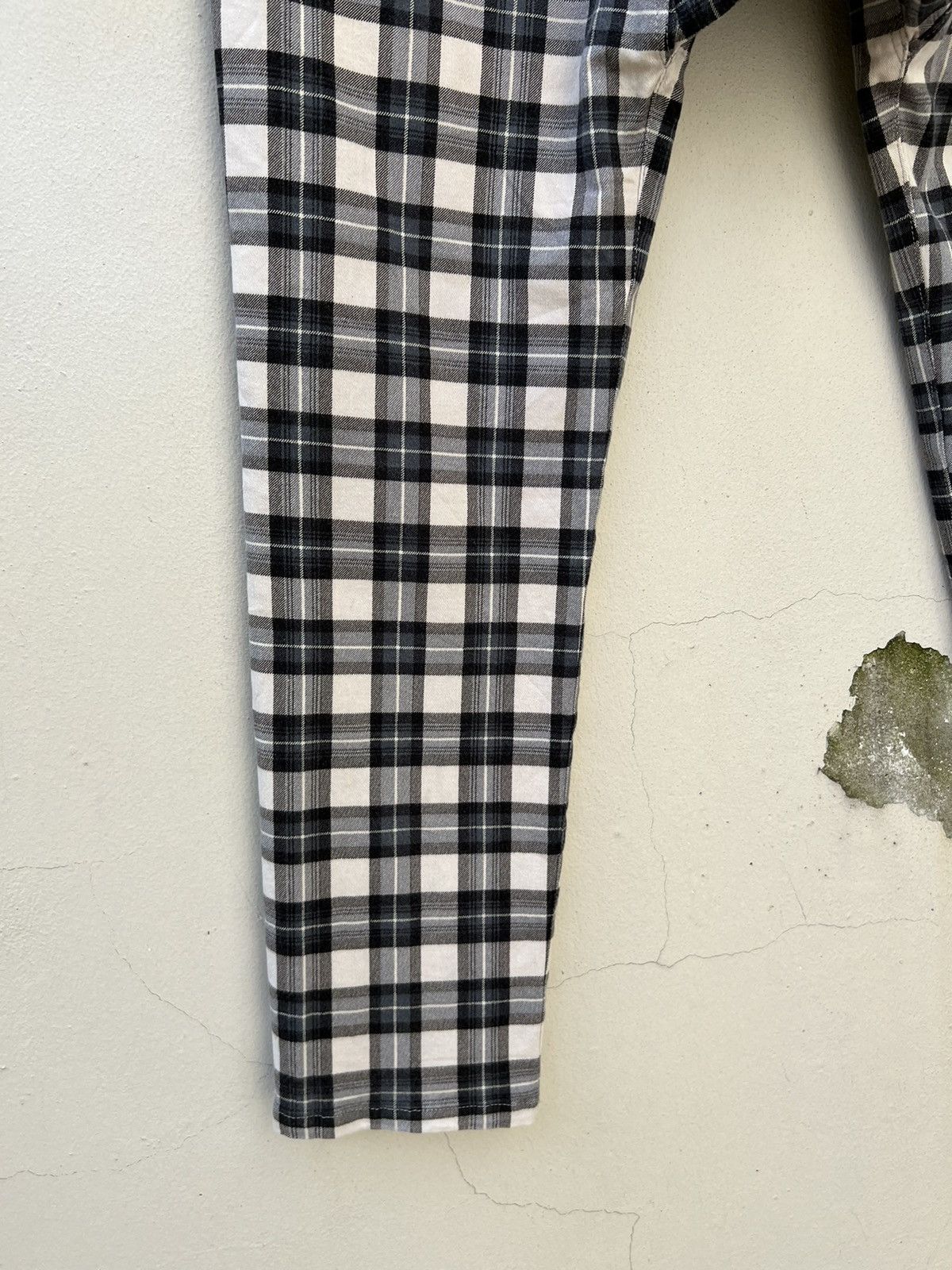 Japanese Brand Vintage Milk Boy Japan Tartan Checks Stretch Trouser Pant Size US 29 - 18 Thumbnail