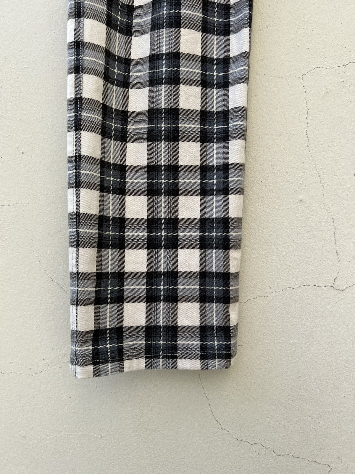Japanese Brand Vintage Milk Boy Japan Tartan Checks Stretch Trouser Pant Size US 29 - 11 Thumbnail