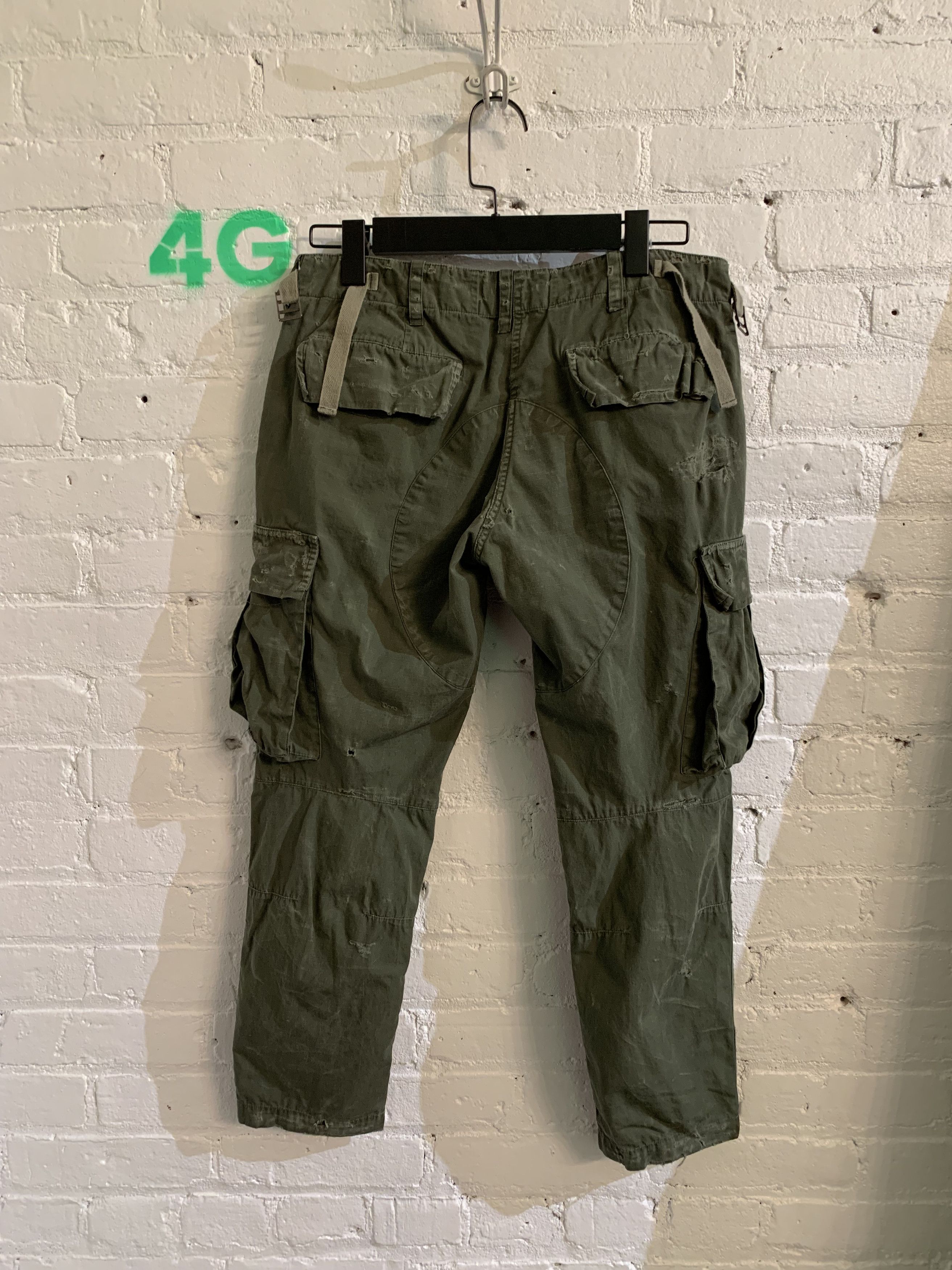 Balmain SS10 Runway Decarnin Army Cargo Pants Sz S Pants