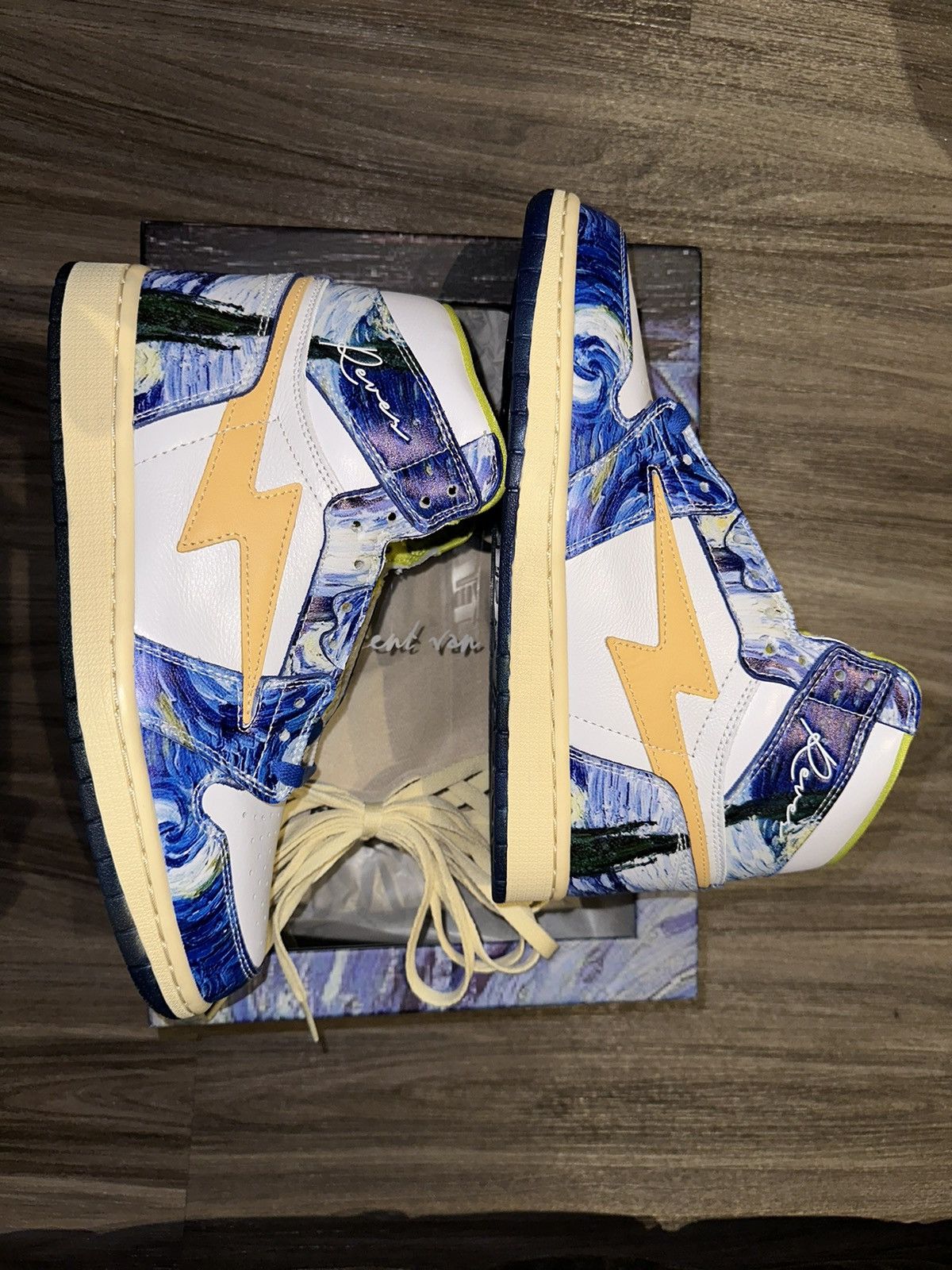 Reves Paris Air Kiy High Van Gogh Edition Size US 8.5 / EU 41-42 - 3 Thumbnail
