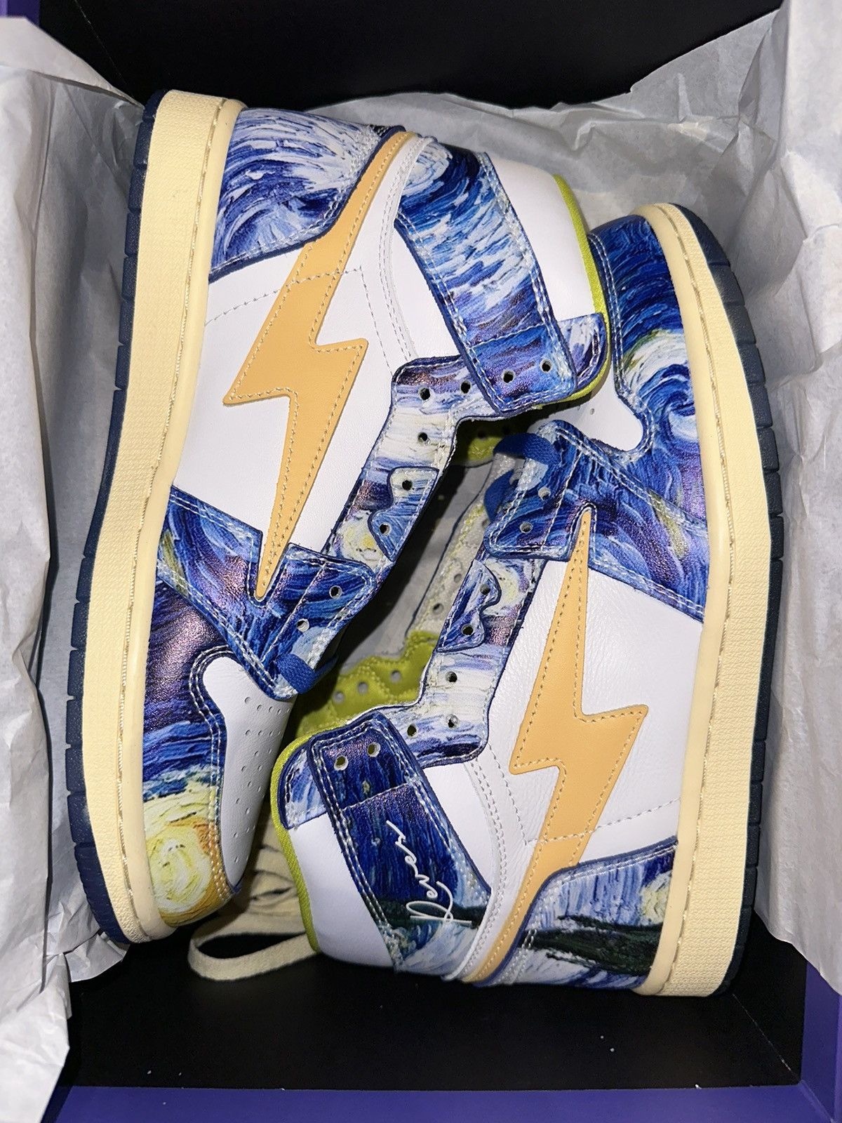 Reves Paris Air Kiy High Van Gogh Edition Size US 8.5 / EU 41-42 - 2 Thumbnail