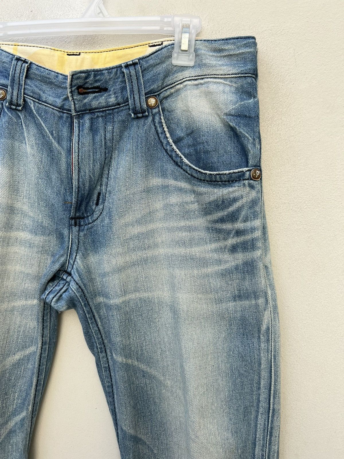 Edwin Vintage Edwin Blue Trip Fade Light Blue Denim Flare Jeans Size US 32 / EU 48 - 13 Thumbnail