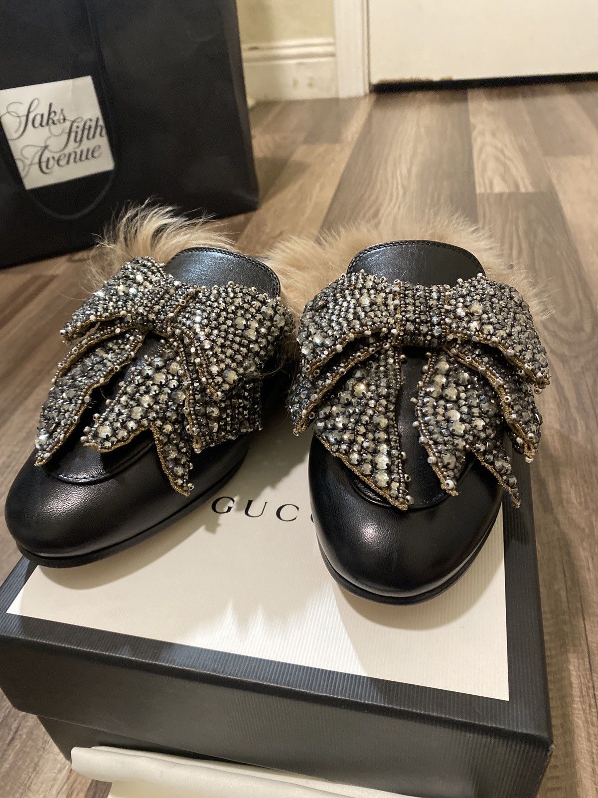 Gucci princetown bow online