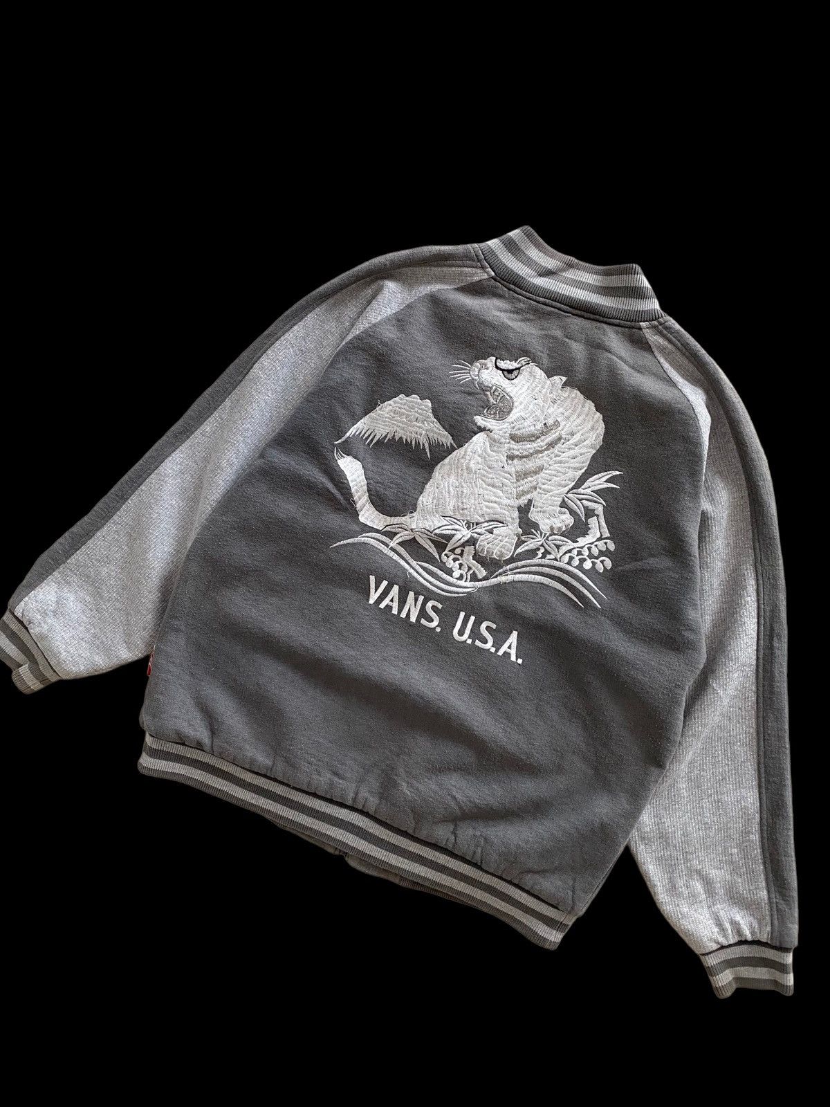 Vans × Vintage VANS USA Kenye West Sukajan jacket tiger big Logo Size US M / EU 48-50 / 2 - 3 Thumbnail