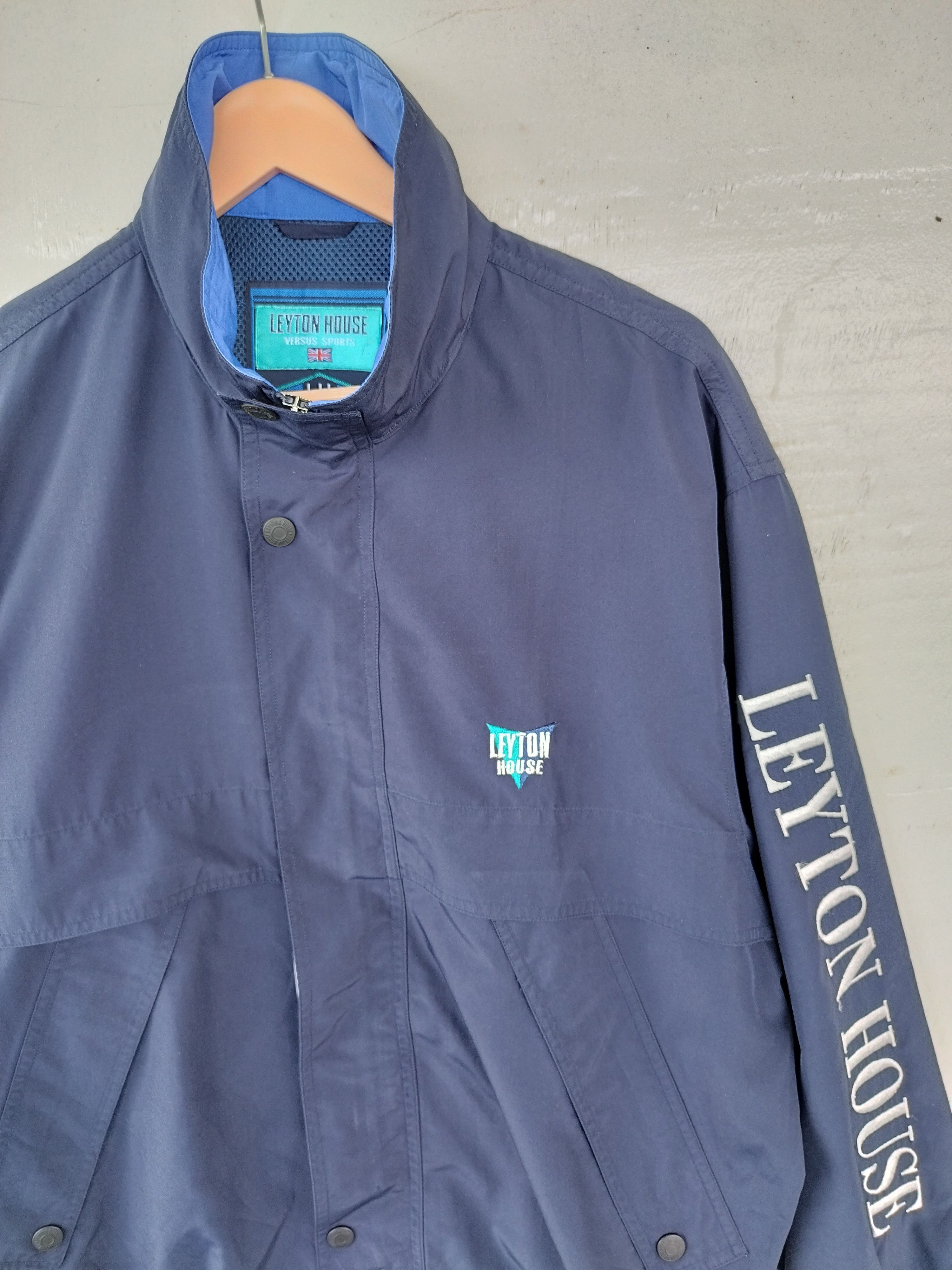 Japanese Brand Leyton House zipper jacket windbreaker Size US L / EU 52-54 / 3 - 3 Thumbnail