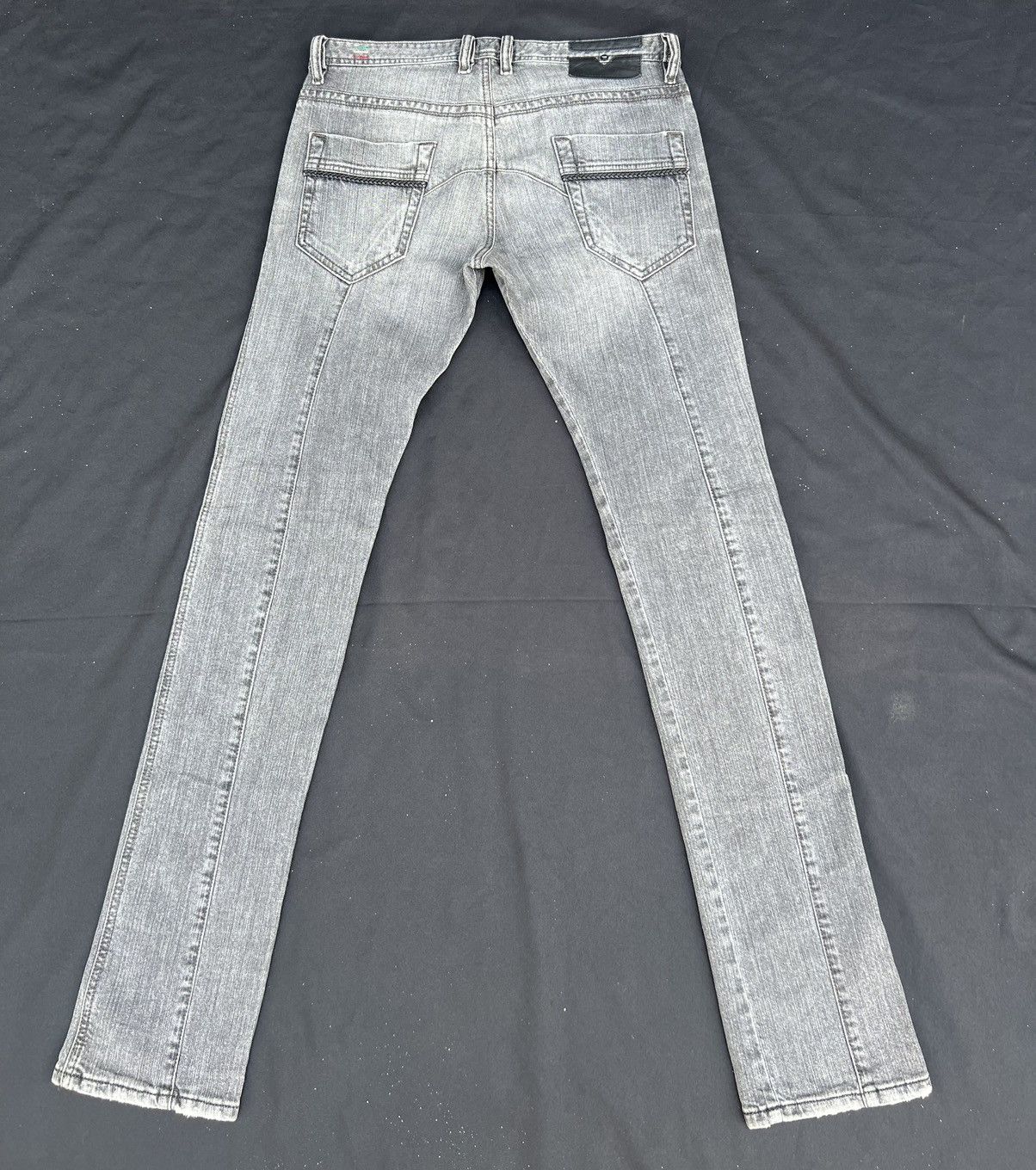 Diesel Vintage Diesel Italy Fade Black Denim THICAR Stretch Jeans Size US 30 / EU 46 - 5 Thumbnail