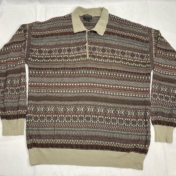 Vintage Cambridge Classics Collared Sweater Lightweight Wool Blend ...