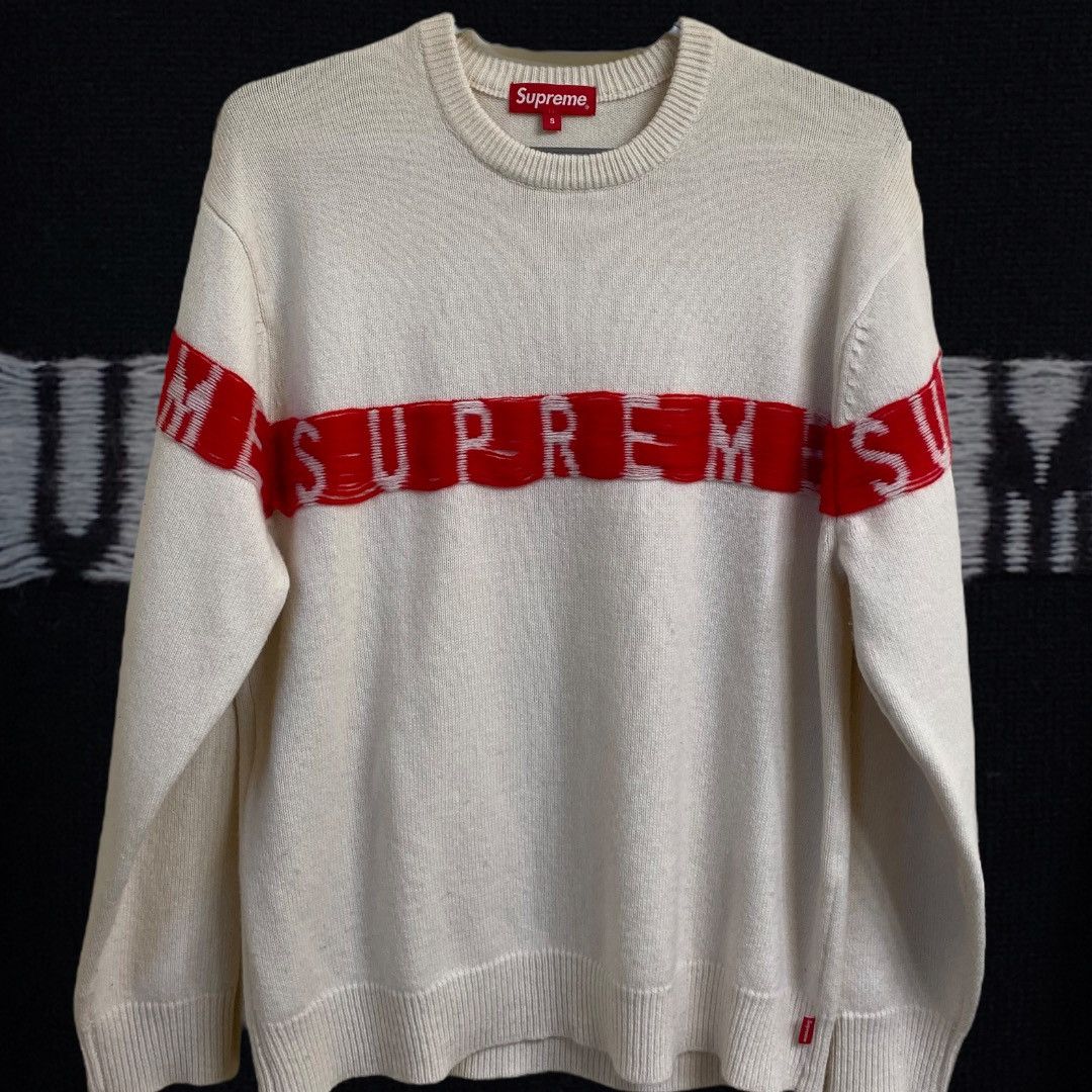 Supreme Supreme Back Logo Sweater SS20 | Grailed