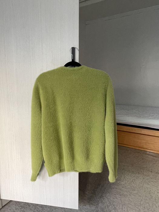 Stussy Stussy Lime Green Shaggy Cardigan | Grailed