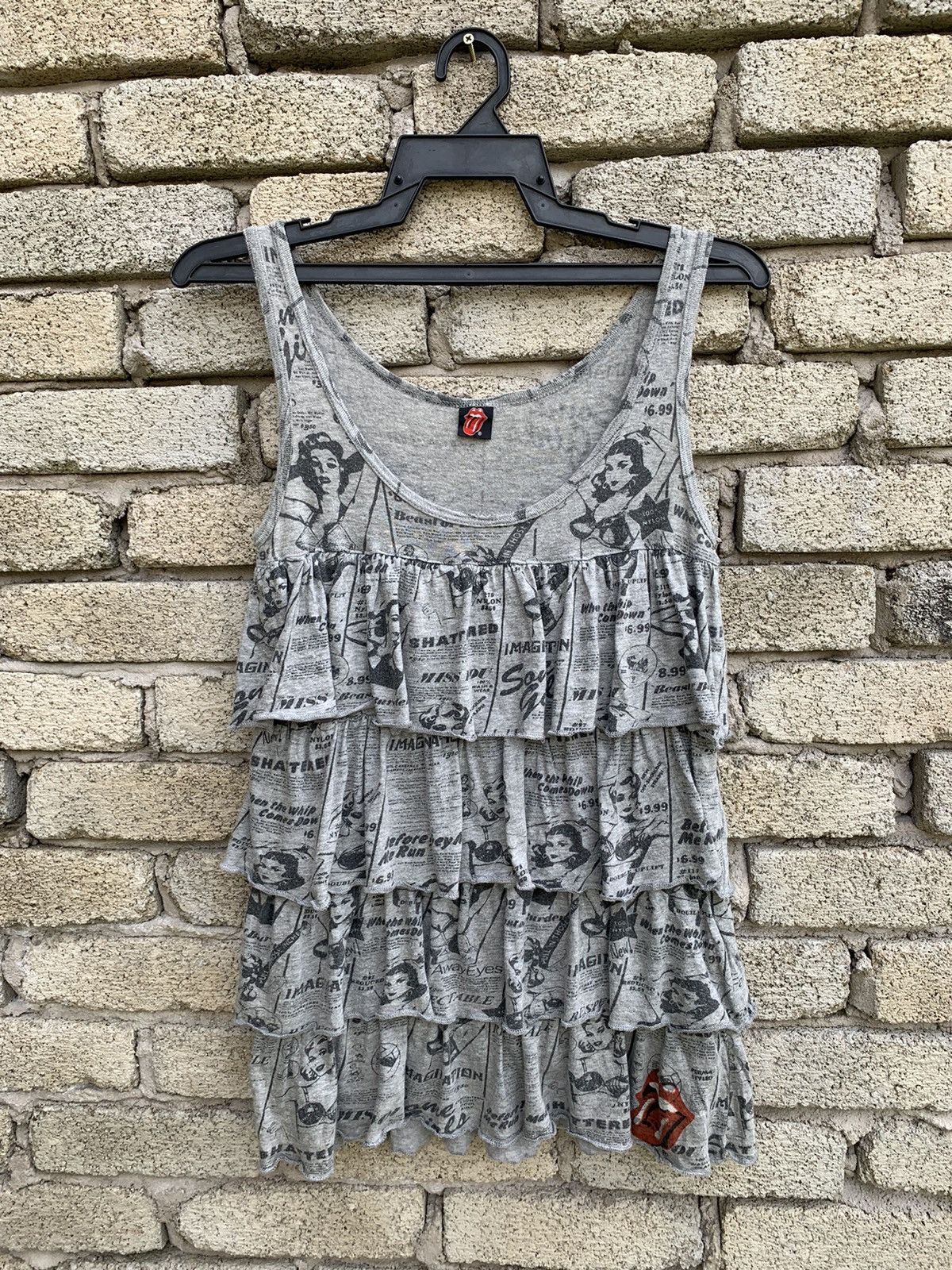 Hysteric Glamour × The Rolling Stones Hysteric Glamour x The Rolling Stone Mini Dress Layered Size XXS / US 00 / IT 34 - 2 Thumbnail