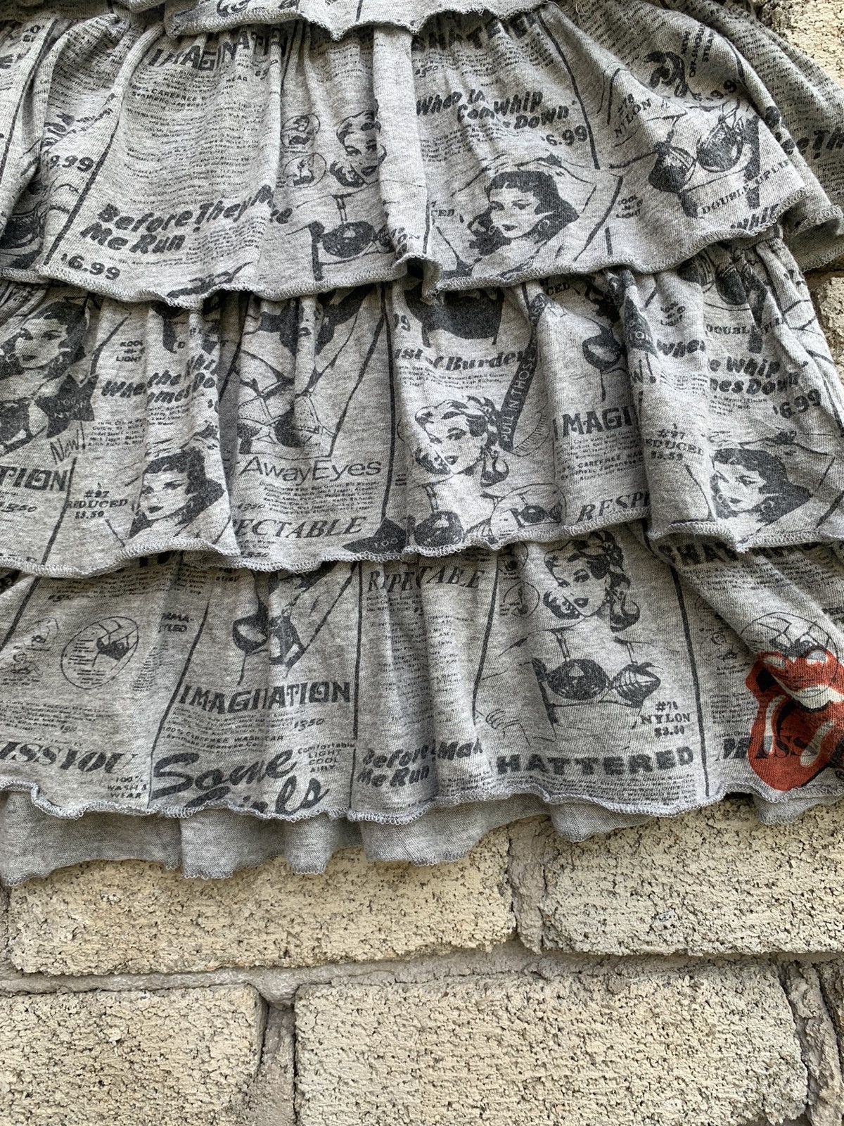 Hysteric Glamour × The Rolling Stones Hysteric Glamour x The Rolling Stone Mini Dress Layered Size XXS / US 00 / IT 34 - 14 Thumbnail